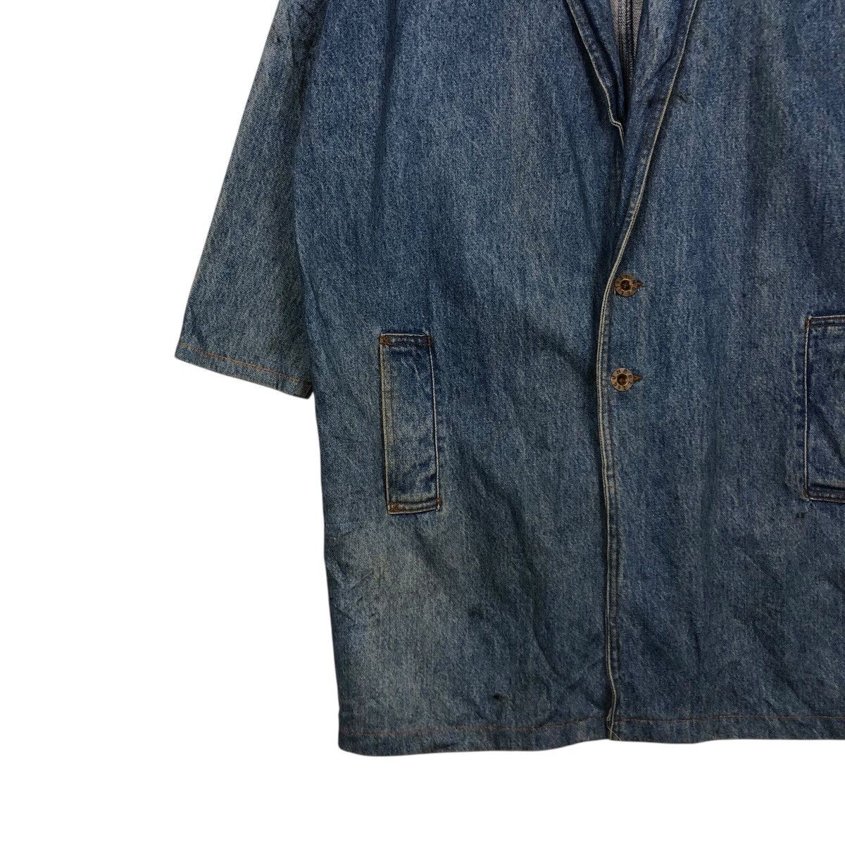 Japanese Brand 📌Vintage Denim Long Jacket Biker Sunbelt Made in Usa Size US M / EU 48-50 / 2 - 9 Thumbnail