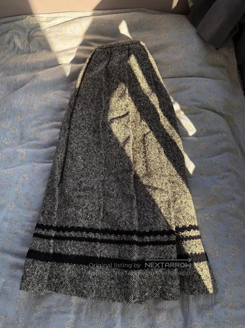 Comme des Garcons Comme Des Garcons size M Wool Blend Knit Skirt Size 22" - 4 Thumbnail
