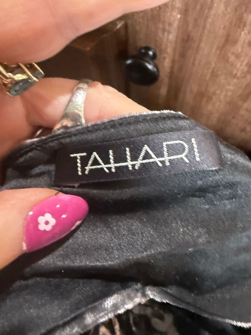 Elie Tahari Women's TAHARI Gray Velvet Cowl Neck Maxi Dress Size 10 Size L / US 10 / IT 46 - 5 Thumbnail