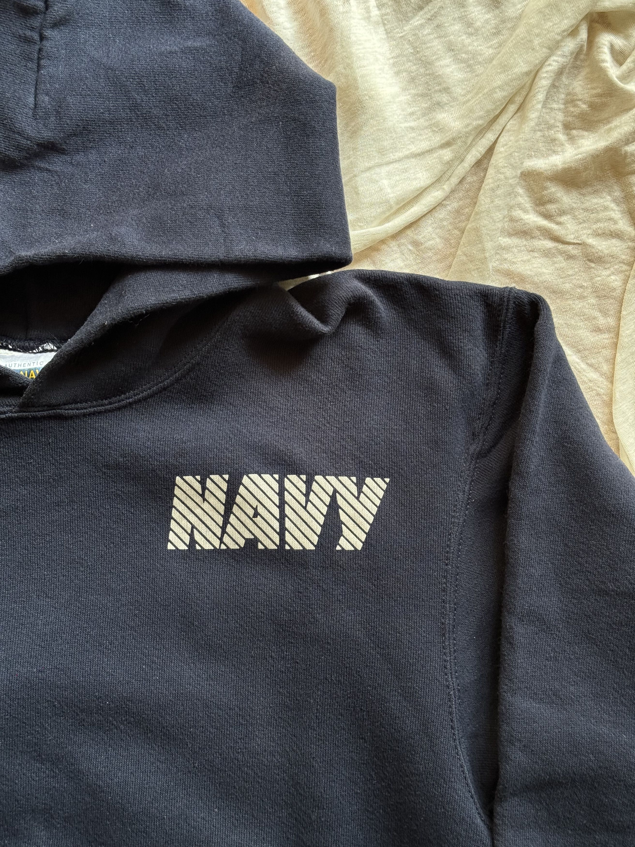 Vintage Hoodie US Navy Loofe small logo vintage Size US S / EU 44-46 / 1 - 2 Thumbnail