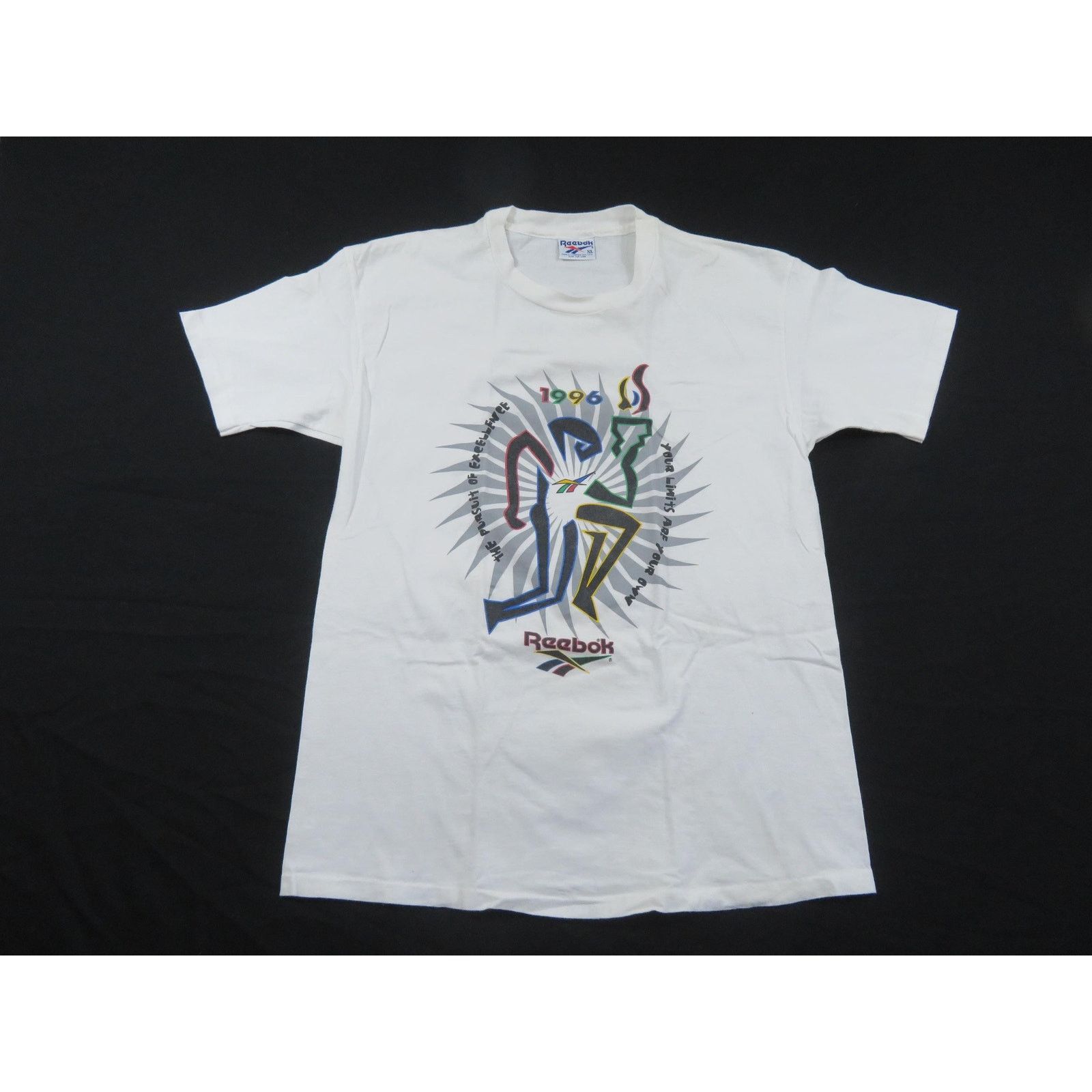 Reebok Reebok 1996 Olympic Theme T-shirt, White Sz XL Size US XL / EU 56 / 4 - 1 Thumbnail