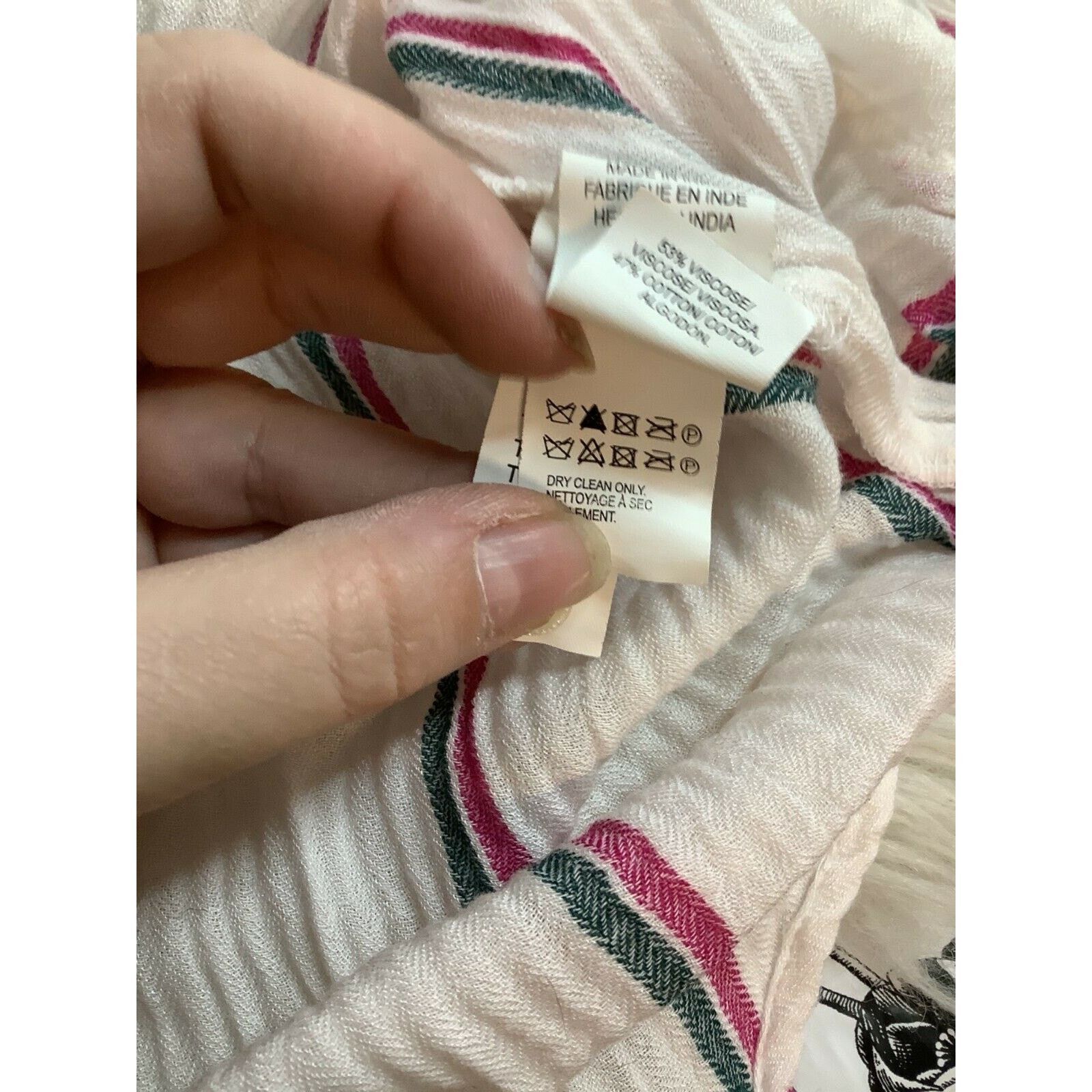 Lucky Brand Boho Lucky Brand White Striped Button Henley Top Long S Size S / US 4 / IT 40 - 7 Thumbnail
