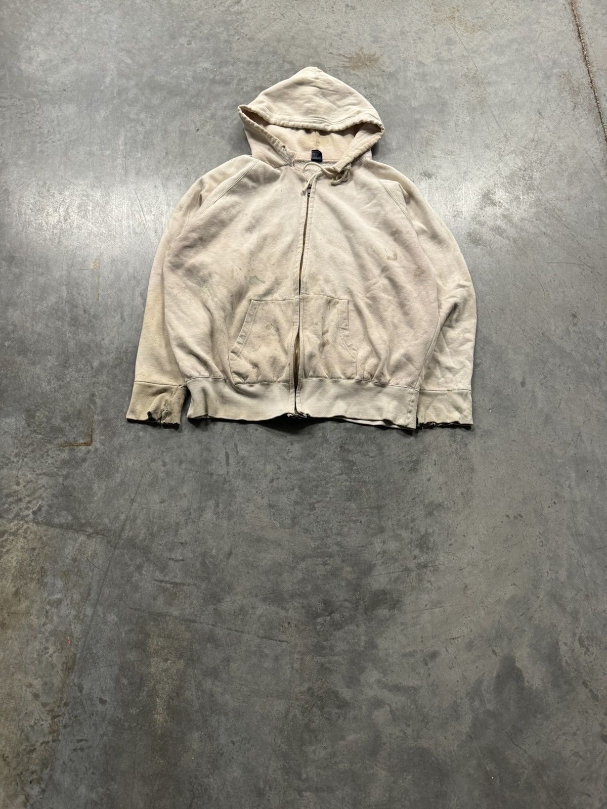 Vintage Vintage 70s Painter Zip Up Hoodie Size US L / EU 52-54 / 3 - 1 Thumbnail
