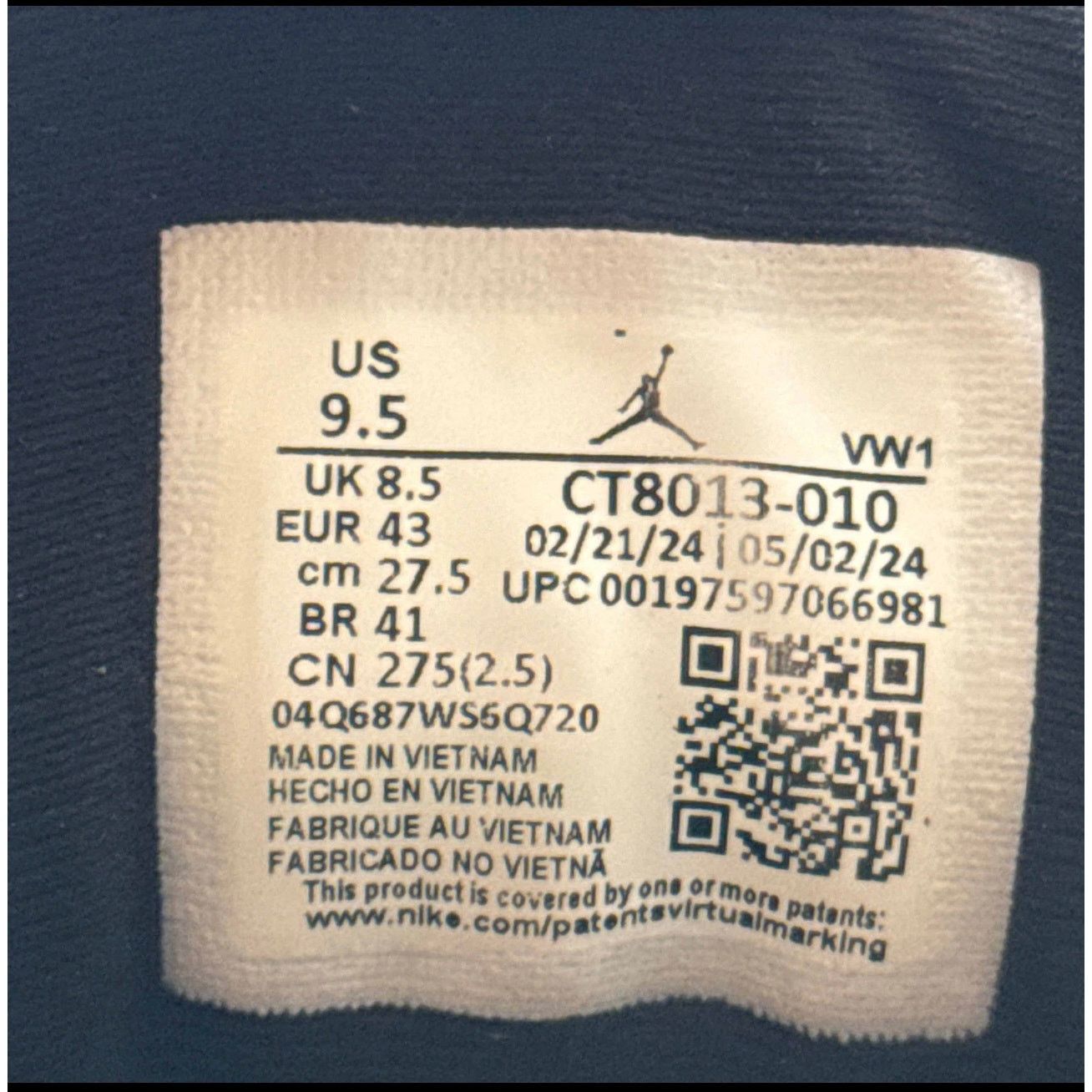 Jordan Brand × Nike Size 9.5 - Nike Air Jordan 12 Retro Barons Men's Shoes Size US 9.5 / EU 42-43 - 7 Thumbnail