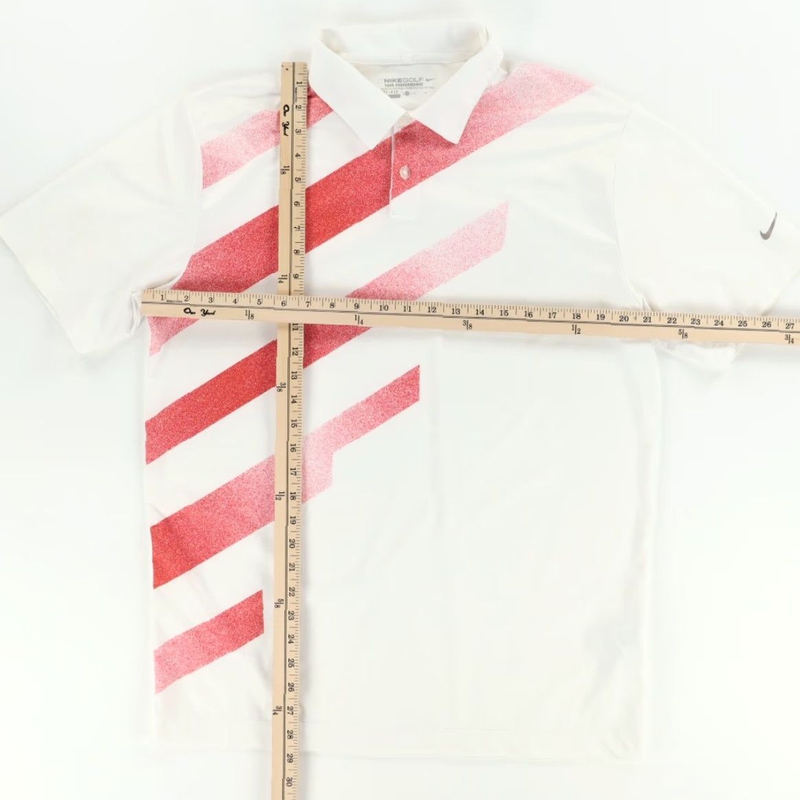 Nike Nike Dri-Fit Graphic High Stretch Polyester Polo Shirt White Men's M Shirt Size US M / EU 48-50 / 2 - 3 Thumbnail