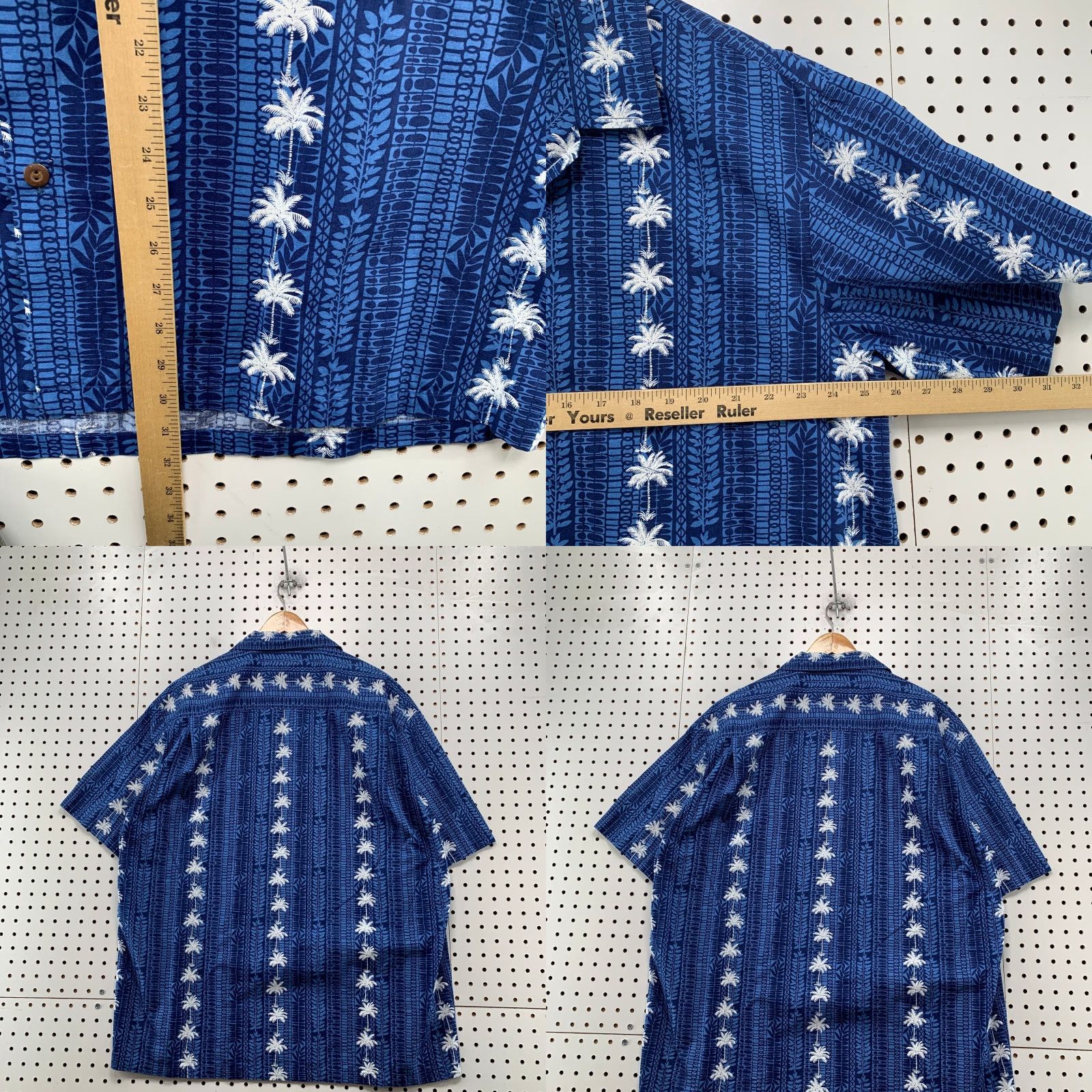 Vintage VINTAGE Pacific Button-Up Shirt Mens 2XL Blue 100% Cotton 80s Hawaiian Palm Floral Shirt Size US XXL / EU 58 / 5 - 9 Thumbnail