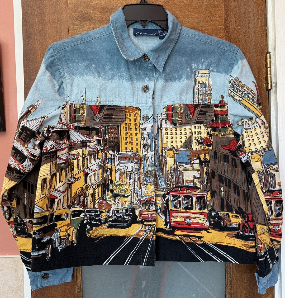 Other Artscapes San Francisco Trolley Car Denim Button Up Jackets Size M / US 6-8 / IT 42-44 - 1 Thumbnail