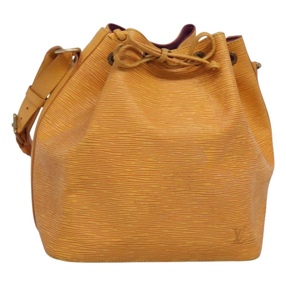 Louis Vuitton Epi Petit Noe Shoulder Bag Yellow M44109 Lv Auth Ba1462, Women's