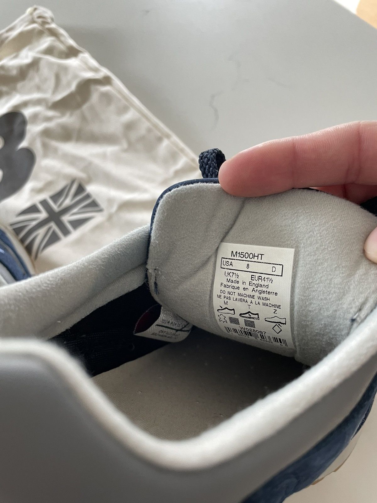New Balance New Balance M1500HT Harris Tweed Blue Suede - Size 8 Size US 8 / EU 41 - 8 Thumbnail