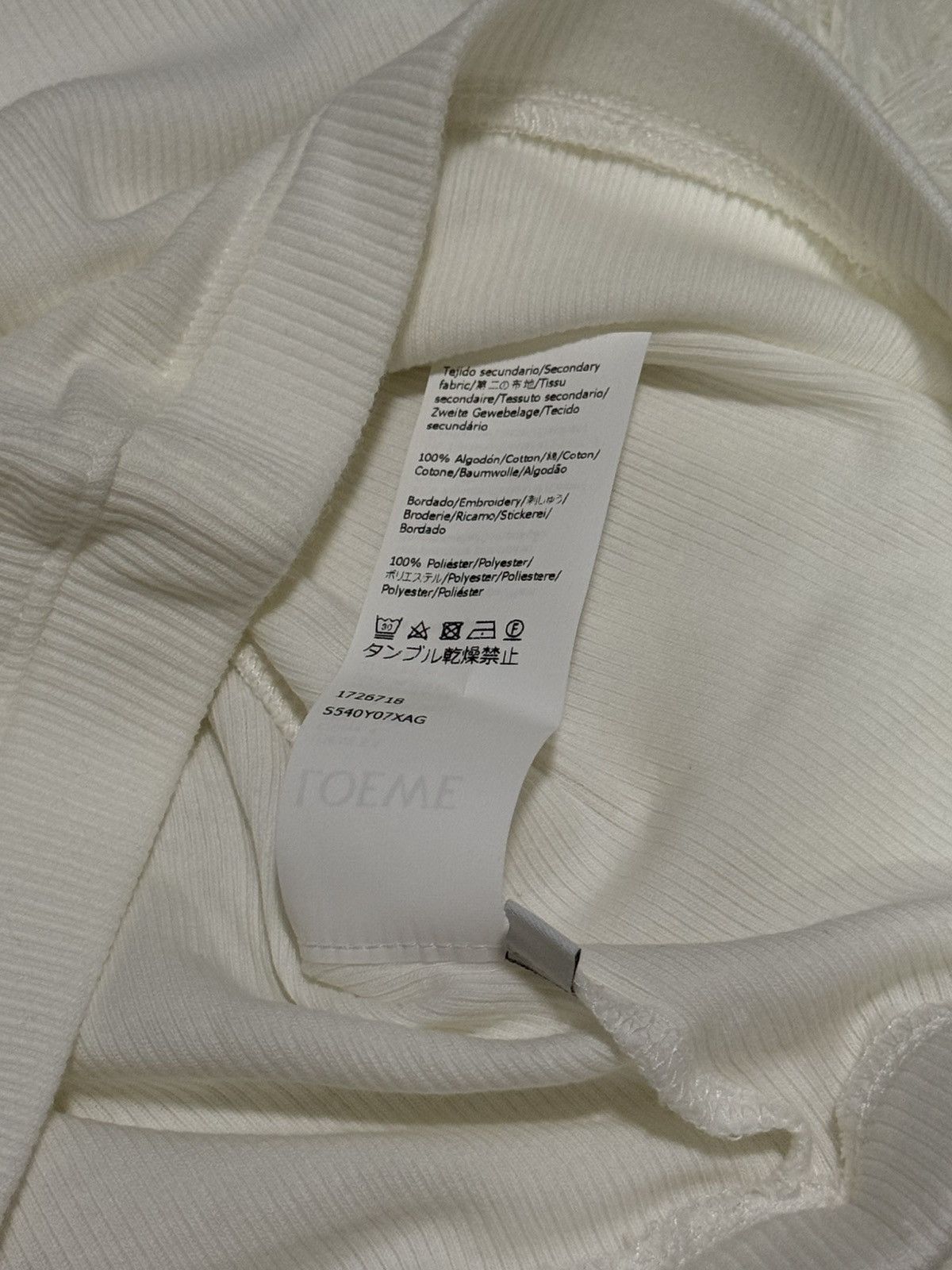 Loewe Loewe white crop top Size S / US 4 / IT 40 - 5 Thumbnail