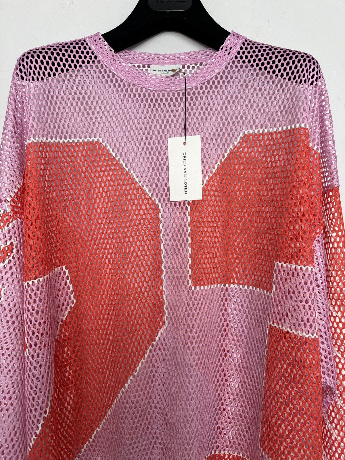 Dries Van Noten Dries Van Noten Oversized Hegland Mesh Jersey Size US L / EU 52-54 / 3 - 7 Thumbnail
