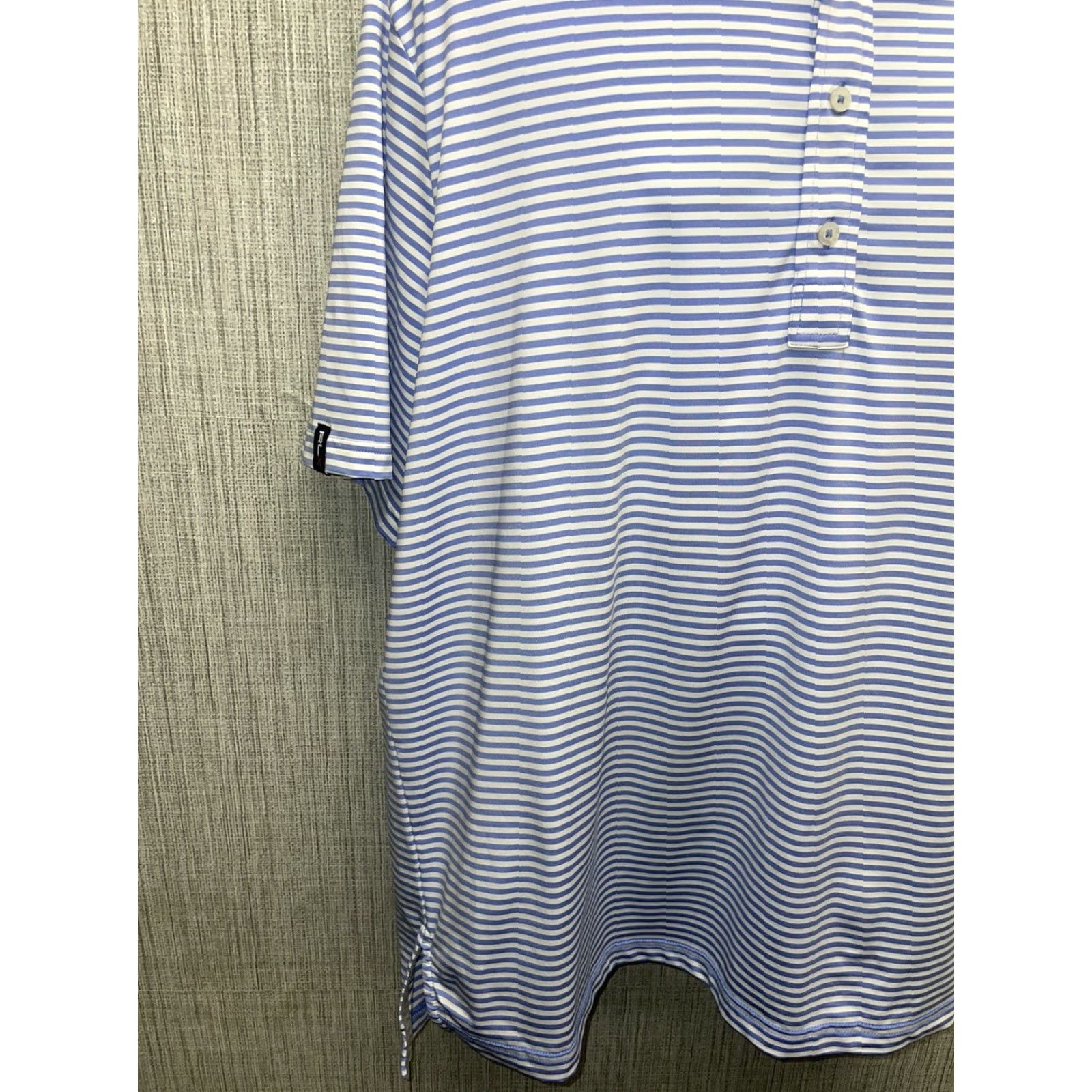Ralph Lauren Ralph Lauren Polo Shirt Men's XL Blue White Striped Golf Size US XL / EU 56 / 4 - 4 Thumbnail