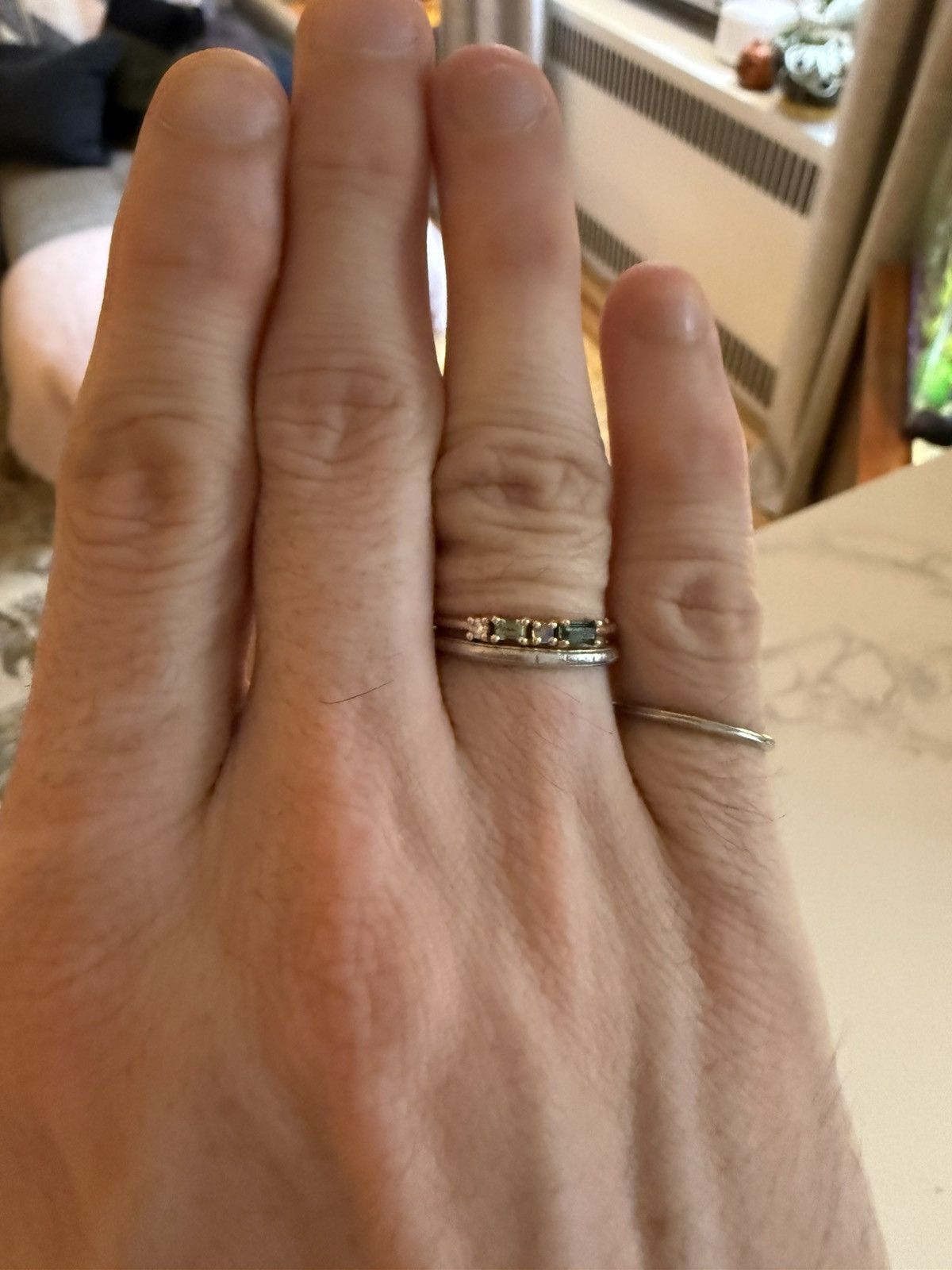Other 14K Wwake Tourmaline and Opal Ring Size ONE SIZE - 3 Thumbnail