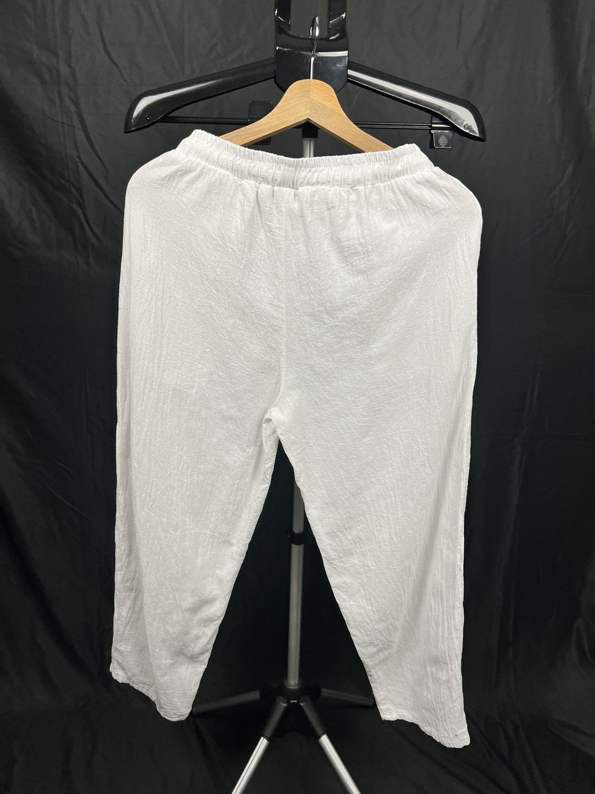 Other Set! White linen pants and green linen shirt old money style Size US 36 / EU 52 - 2 Thumbnail