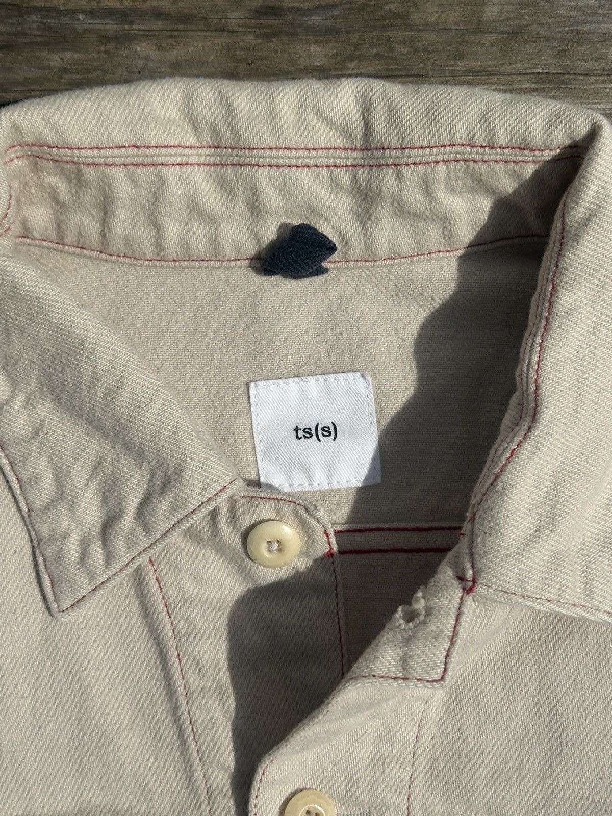 Ts(S) White/cream denim jacket cropped Size US M / EU 48-50 / 2 - 4 Thumbnail