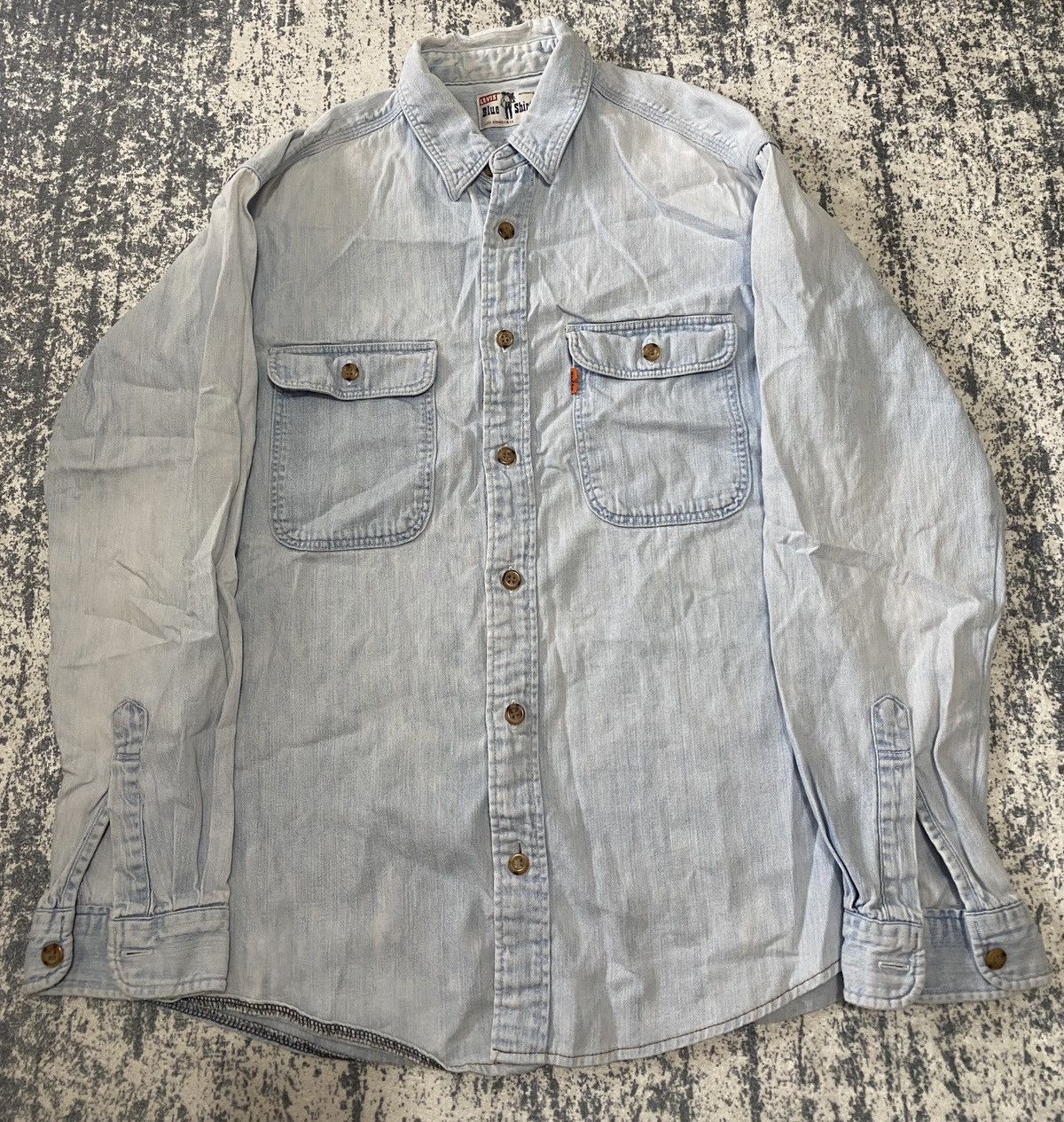 Levi's Vintage Clothing Vintage cowboy baby blue levis shirt button up 90s Size US M / EU 48-50 / 2 - 1 Thumbnail