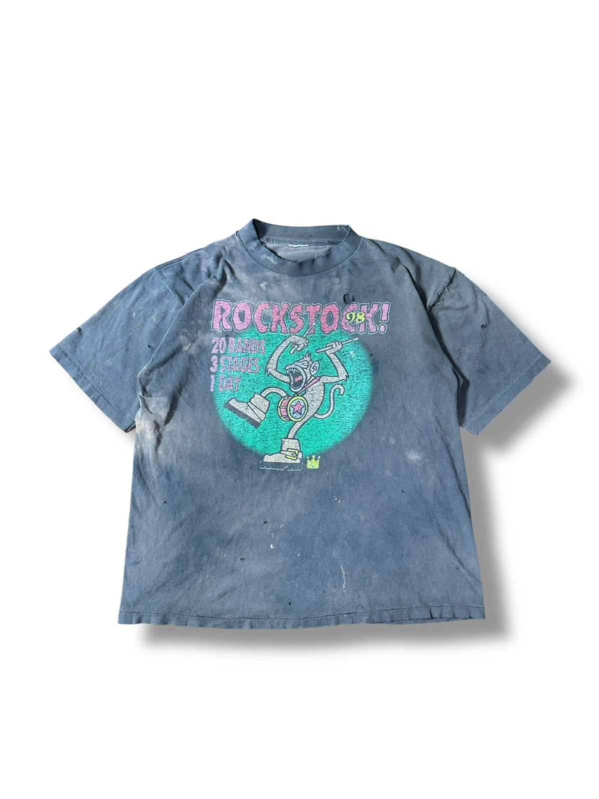 Band Tees *RARE* 1998 90s VINTAGE BAND TEE ROCKSTOCK FESTIVAL ROCK Size US XL / EU 56 / 4 - 1 Thumbnail
