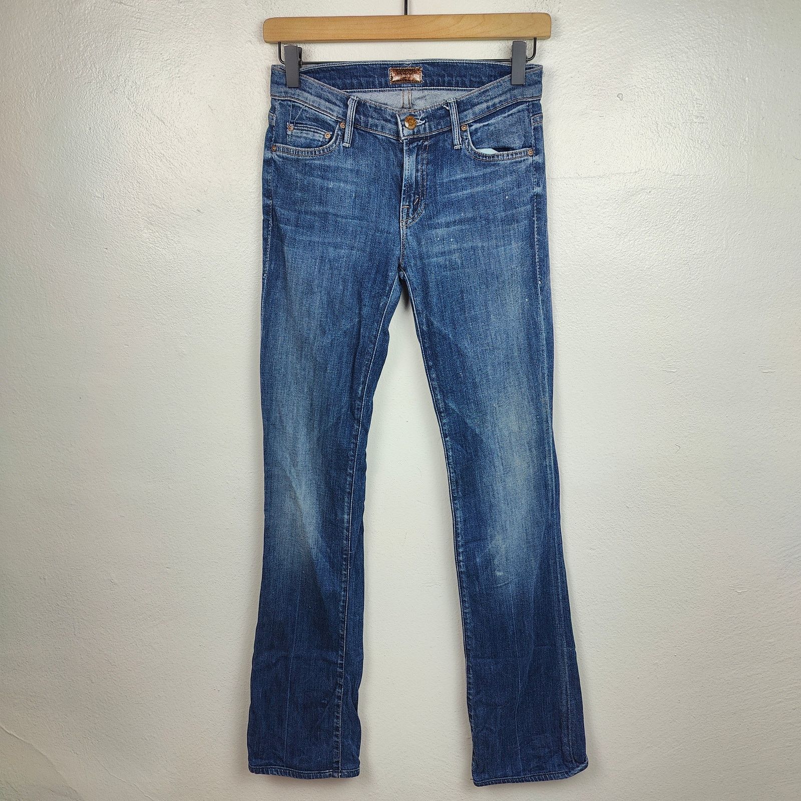 MOTHER Mother The Outside Jeans Womens 25 Deja Vu Dark Wash Size 25" / US 0 / IT 36 - 1 Thumbnail