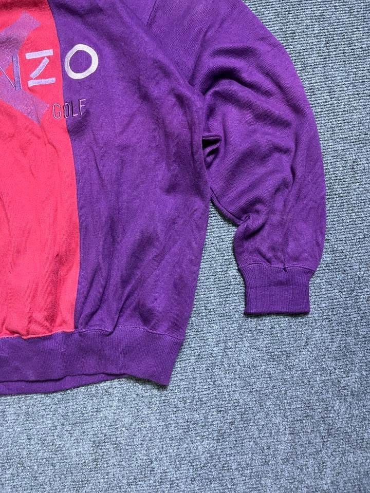 Kenzo Kenzo golf Sweater jacket Colorblock panel design Size US M / EU 48-50 / 2 - 8 Thumbnail