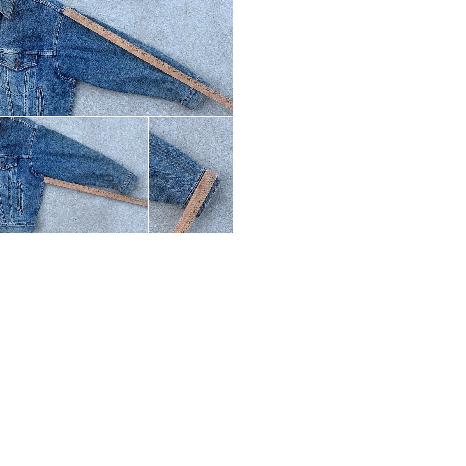 Levi's VINTAGE Levi's Denim Jacket Buffalo Plaid Lined Made In USA Cowboy Core Trucker S Mens Jacket Wide Western 70417-4891 Blue Denim Cotton Lined Vintage Size US S / EU 44-46 / 1 - 12 Thumbnail