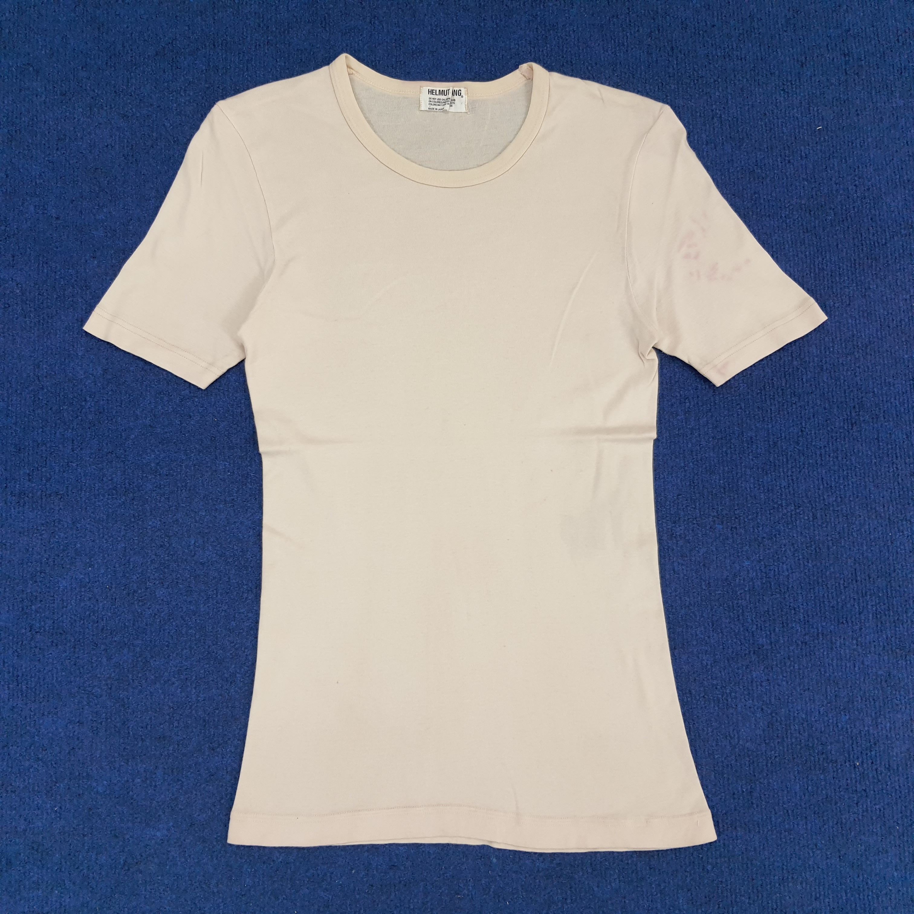 Helmut Lang × Vintage Vintage Helmut Lang Plain T-shirt Size XXS / US 00 / IT 34 - 1 Thumbnail