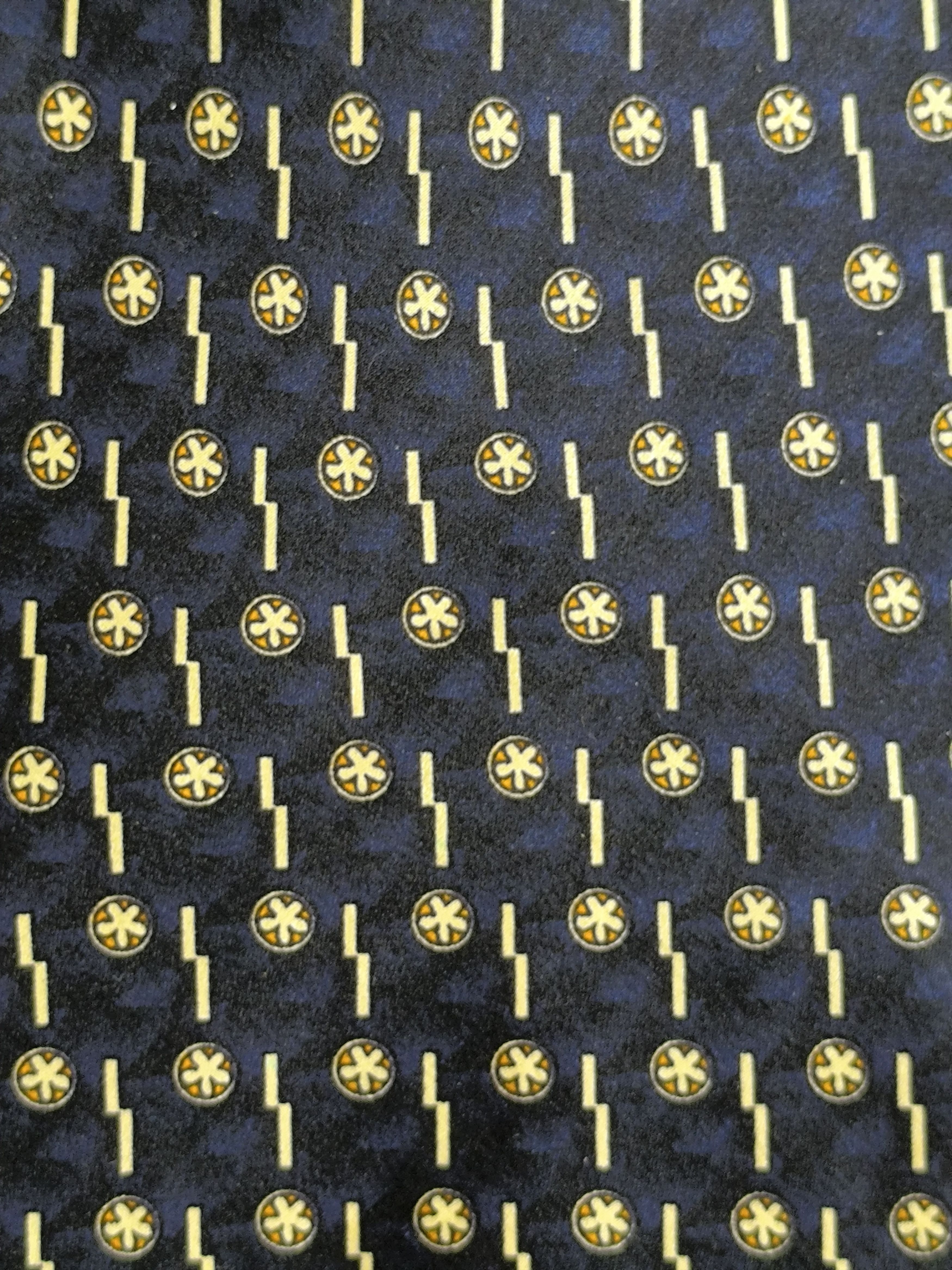 Versace Versace V2 Classic Men’s Silk Tie Blue Abstract Medusa Logo Size ONE SIZE - 10 Thumbnail