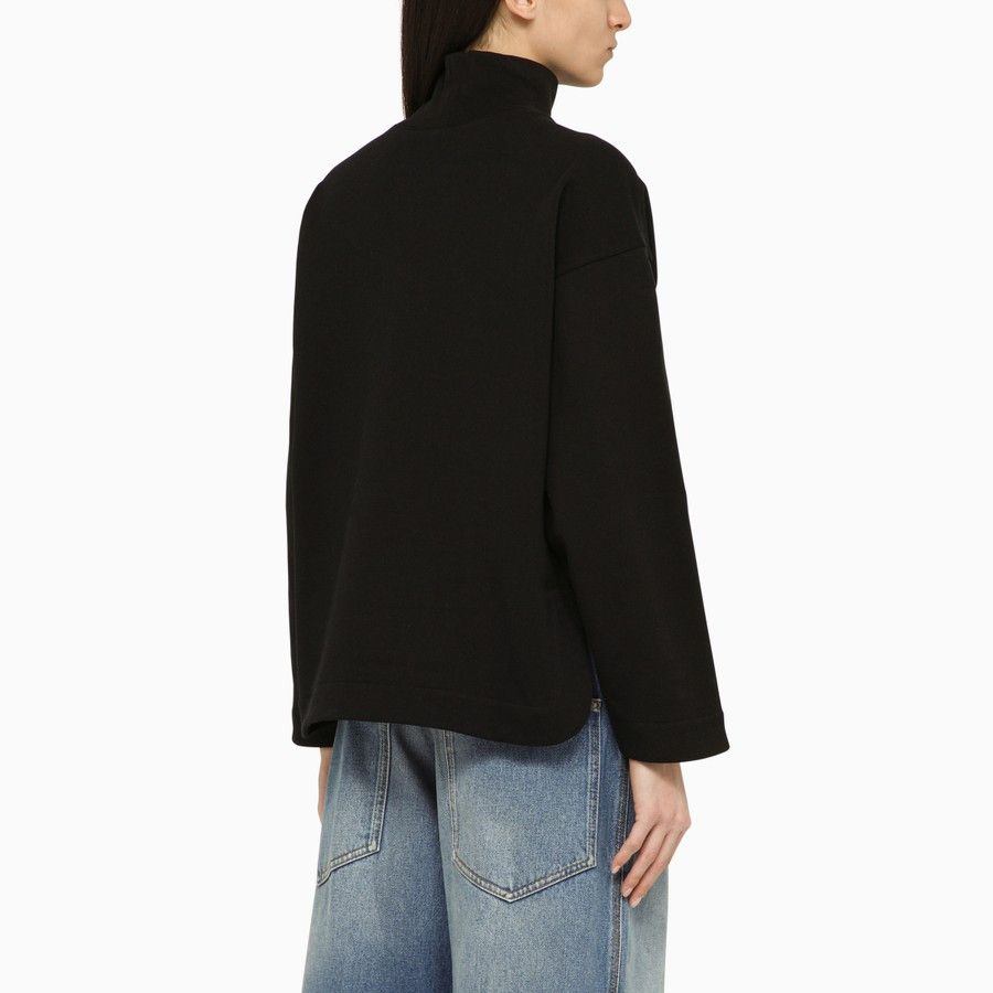 Gucci o1d2blof0824 Cotton Logo Turtleneck Sweater in Black Size XS / US 0-2 / IT 36-38 - 3 Thumbnail