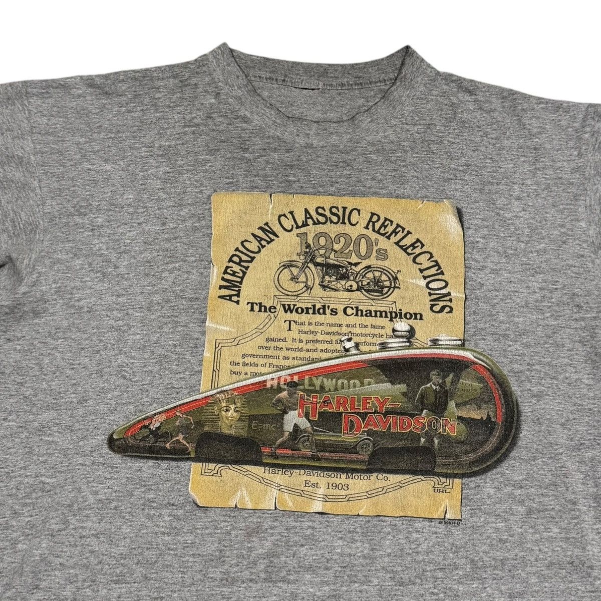 Harley Davidson 1999 Harley Davidson Classic Reflections Gray Shirt Men's XL Size US XL / EU 56 / 4 - 2 Thumbnail