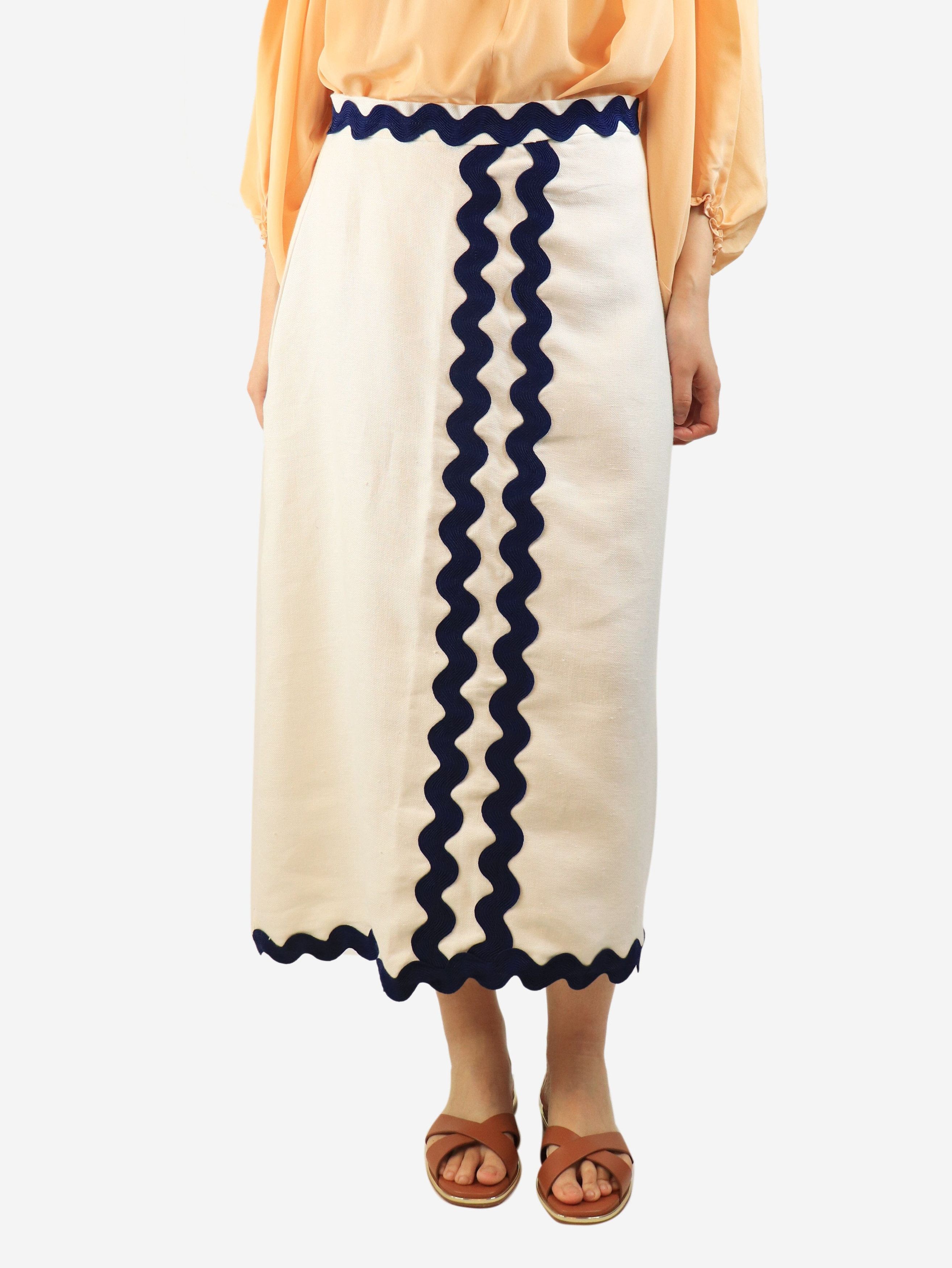 Other White Nilo midi skirt - XL Size 36" / US 14 / IT 50 - 1 Thumbnail