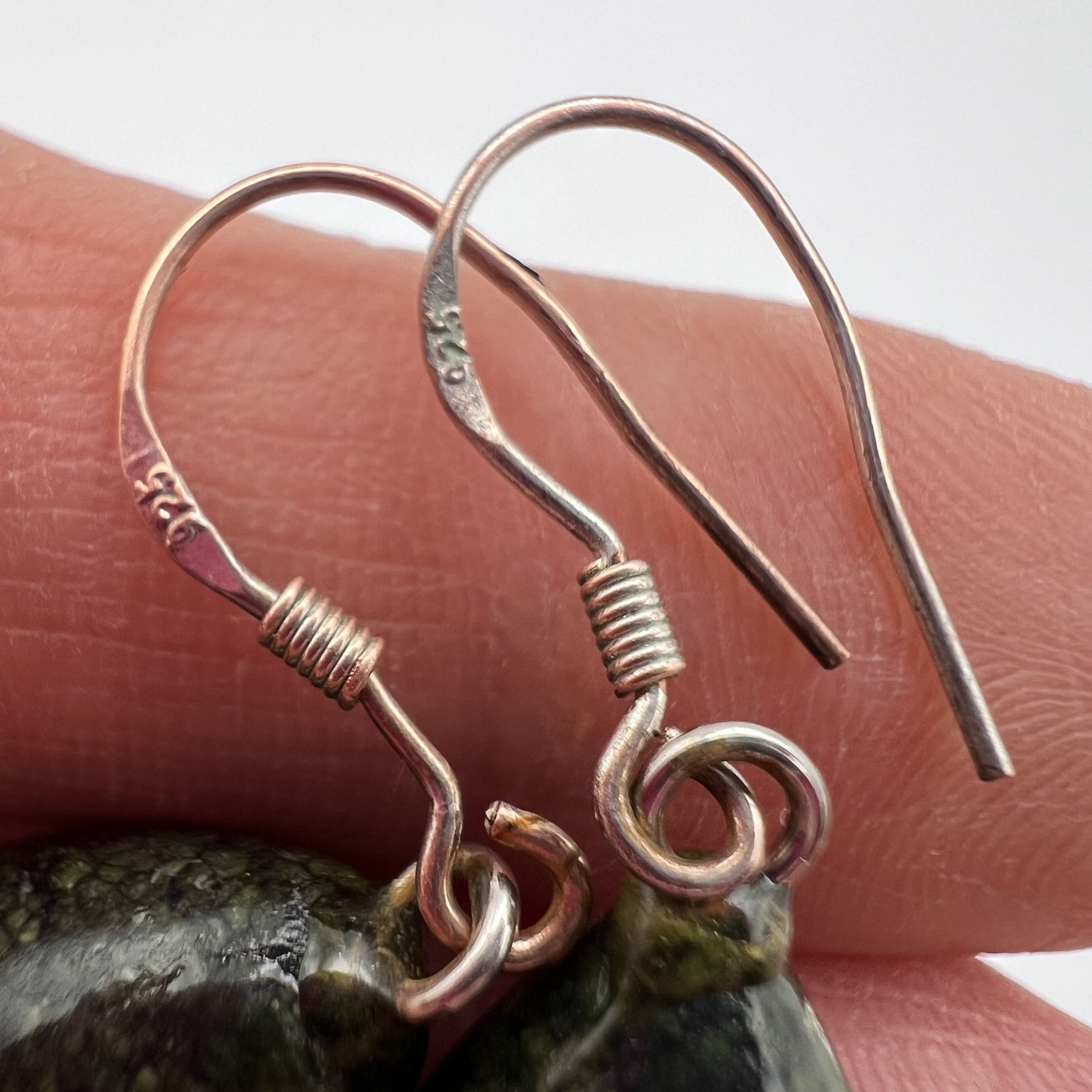Vintage Vintage Pair Of Stud Earrings Sterling Silver 925 Stone Size ONE SIZE - 8 Thumbnail