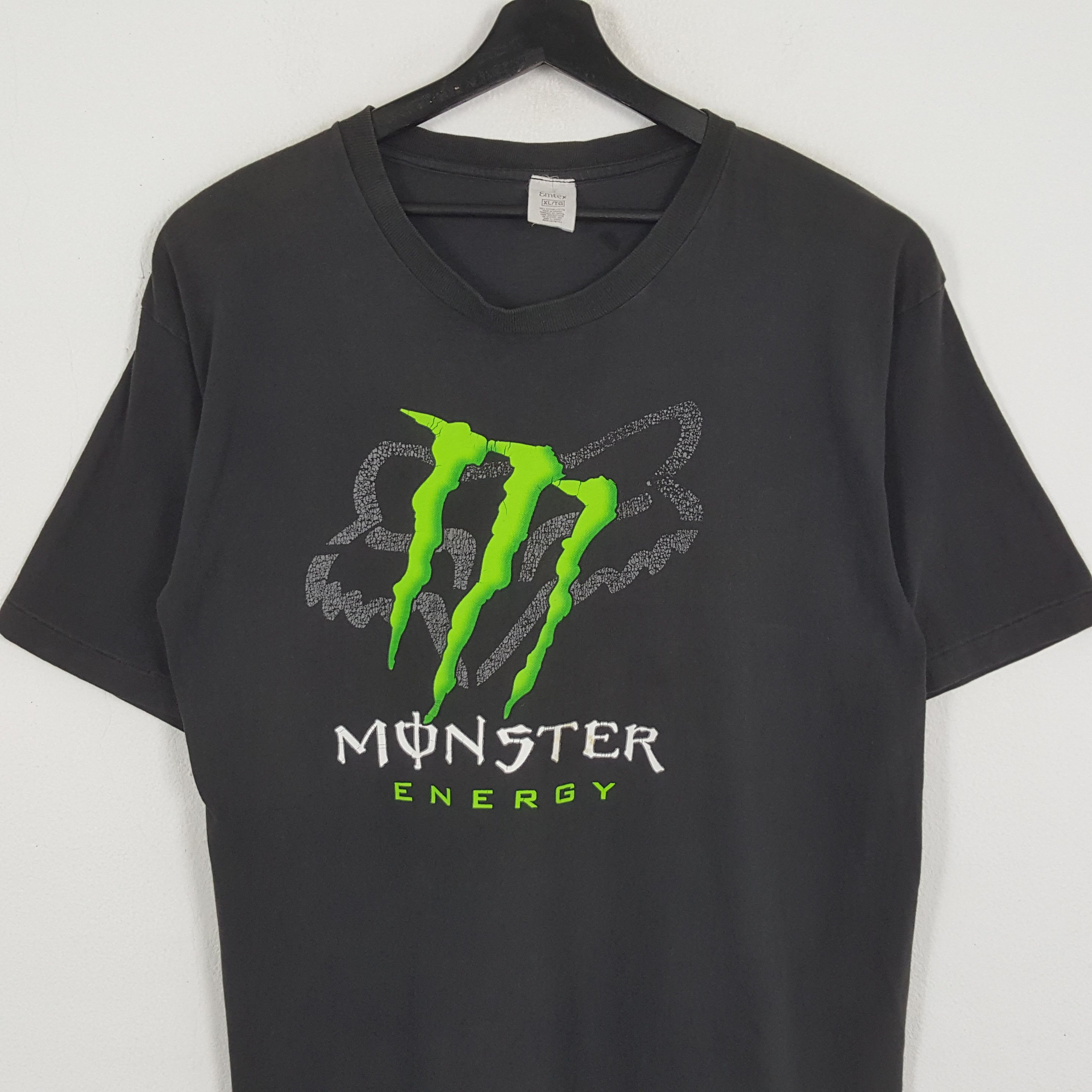 Fox Racing × Vintage MONSTER ENERGY X FOX RACING Promo Style Vintage Tshirt Size US XL / EU 56 / 4 - 2 Thumbnail