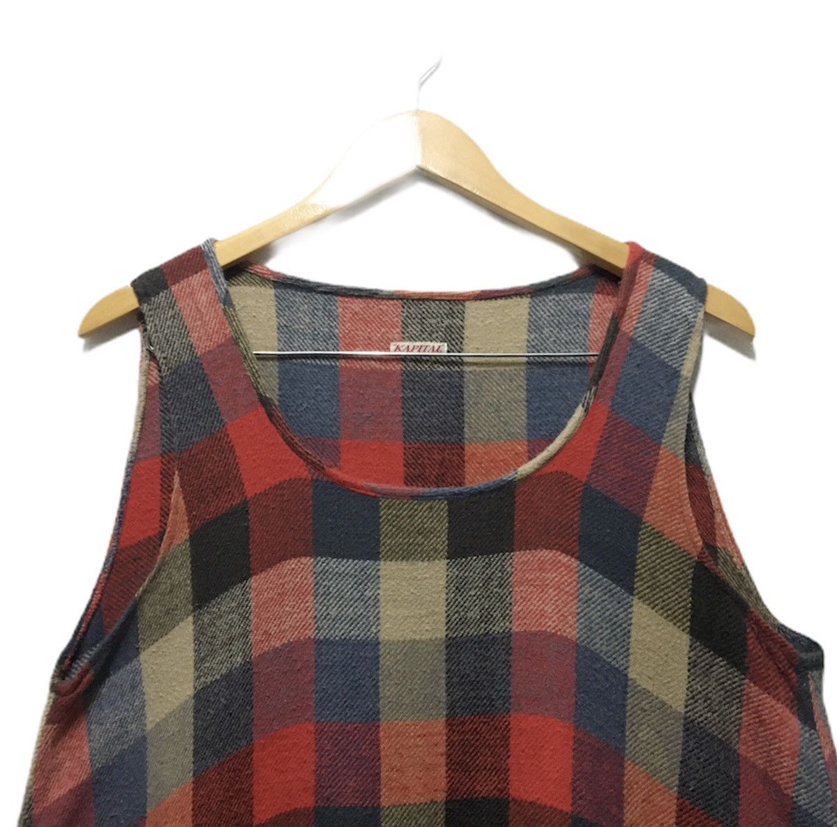 Kapital Kapital Plaid Check Sleeveless Cotton Shirt Size US M / EU 48-50 / 2 - 4 Thumbnail