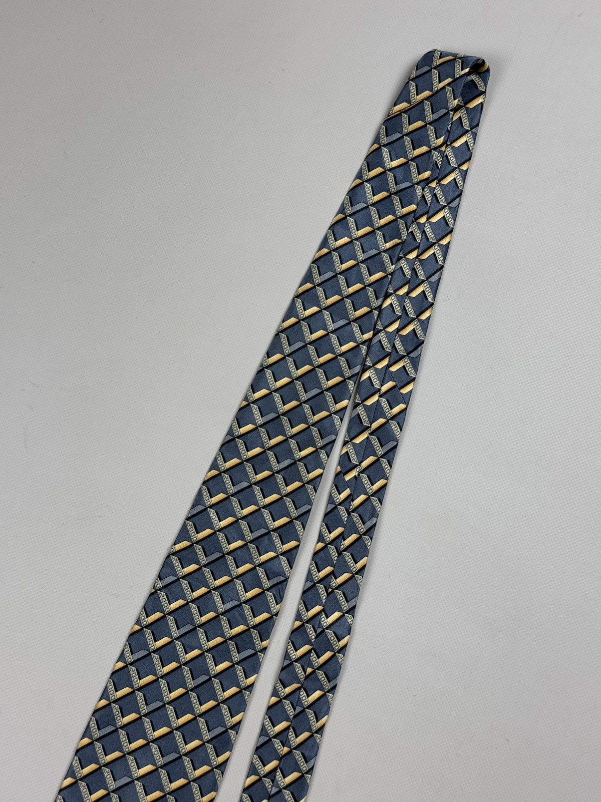 Versace × Vintage Gianni Versace Vintage Geometric Pattern Silk Tie Size ONE SIZE - 4 Thumbnail