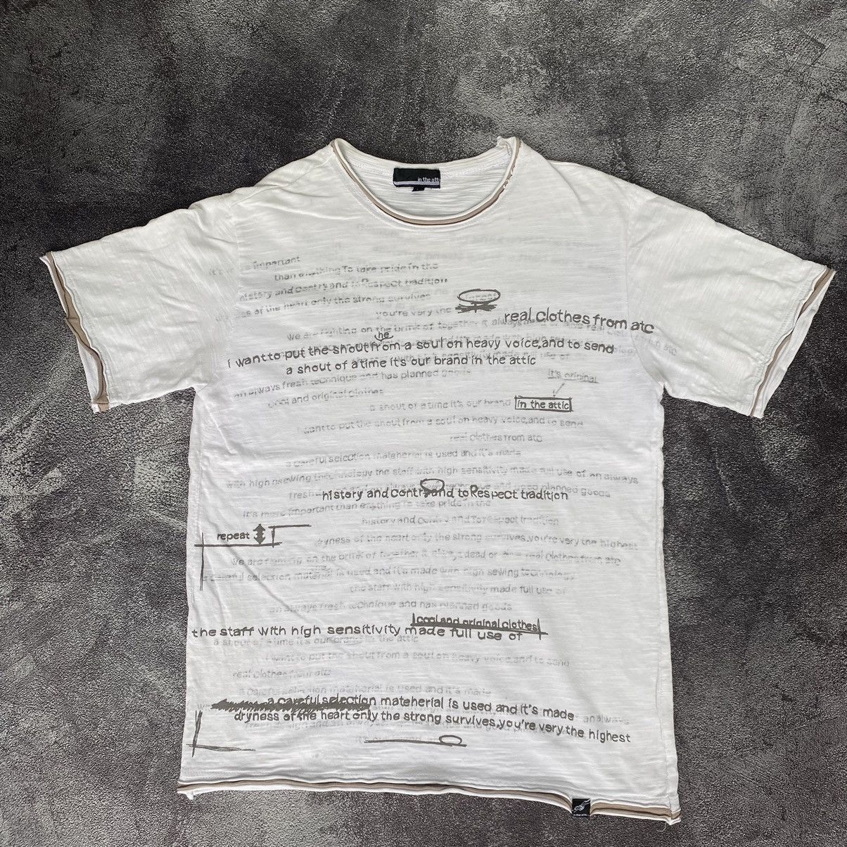 image of If Six Was Nine x In The Attic Vintage In The Attic Reversible Double Layer Tee in White (Size Larg