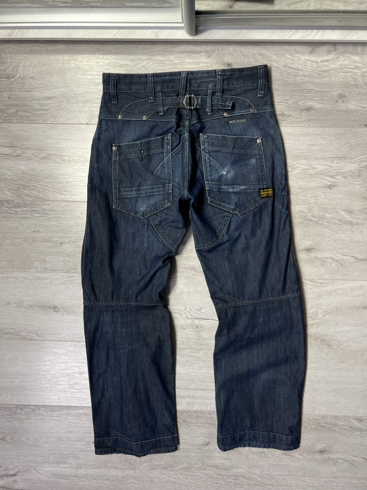 G-Star × Vintage Vintage G-Star RAW RSRD Multi Pocket Worn Out Baggy Jeans Size US 30 / EU 46 - 11 Thumbnail
