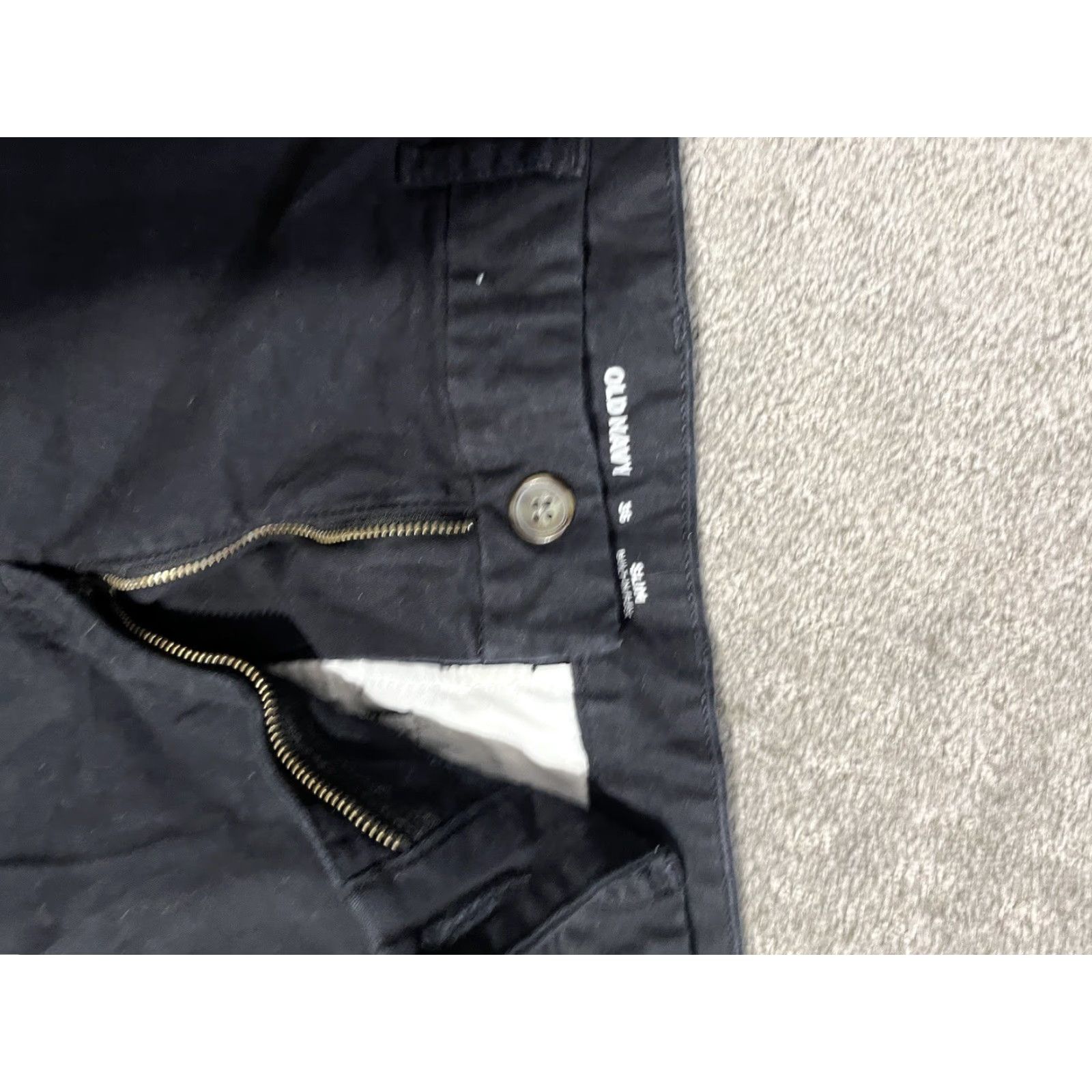 Old Navy OLD NAVY Slim Built In Flex SHORTS Black Cotton Men Size 36 Size US 36 / EU 52 - 3 Thumbnail
