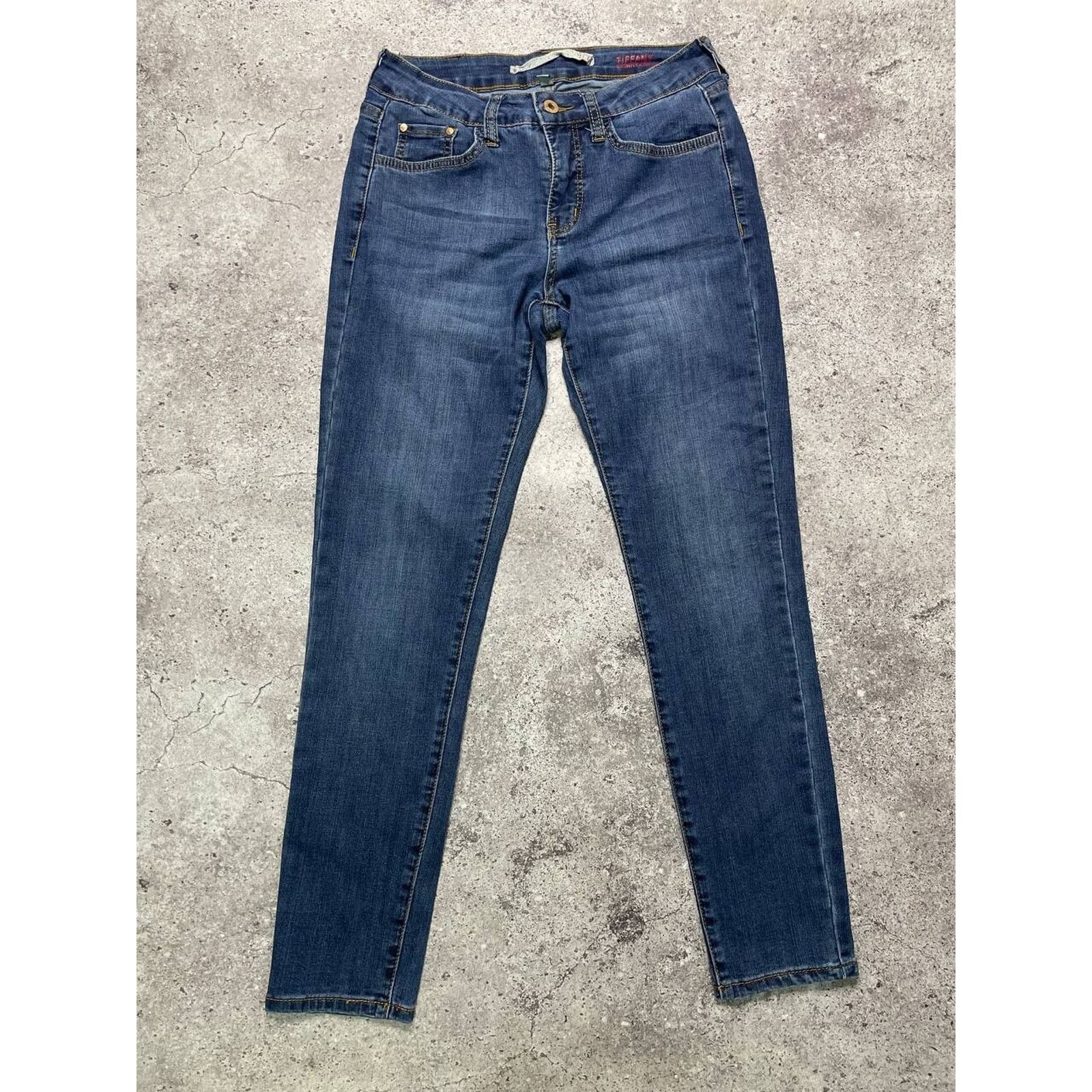 Vintage Vintage T. Peak Skinny Fit Blue Stretch Jeans Size M Size 29" - 2 Thumbnail