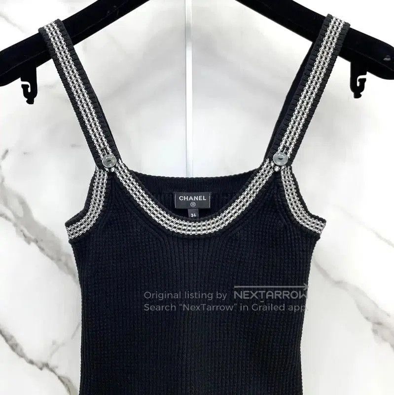 Chanel Chanel Black Silk Blend Women's T-Shirt . Size S / US 4 / IT 40 - 4 Thumbnail