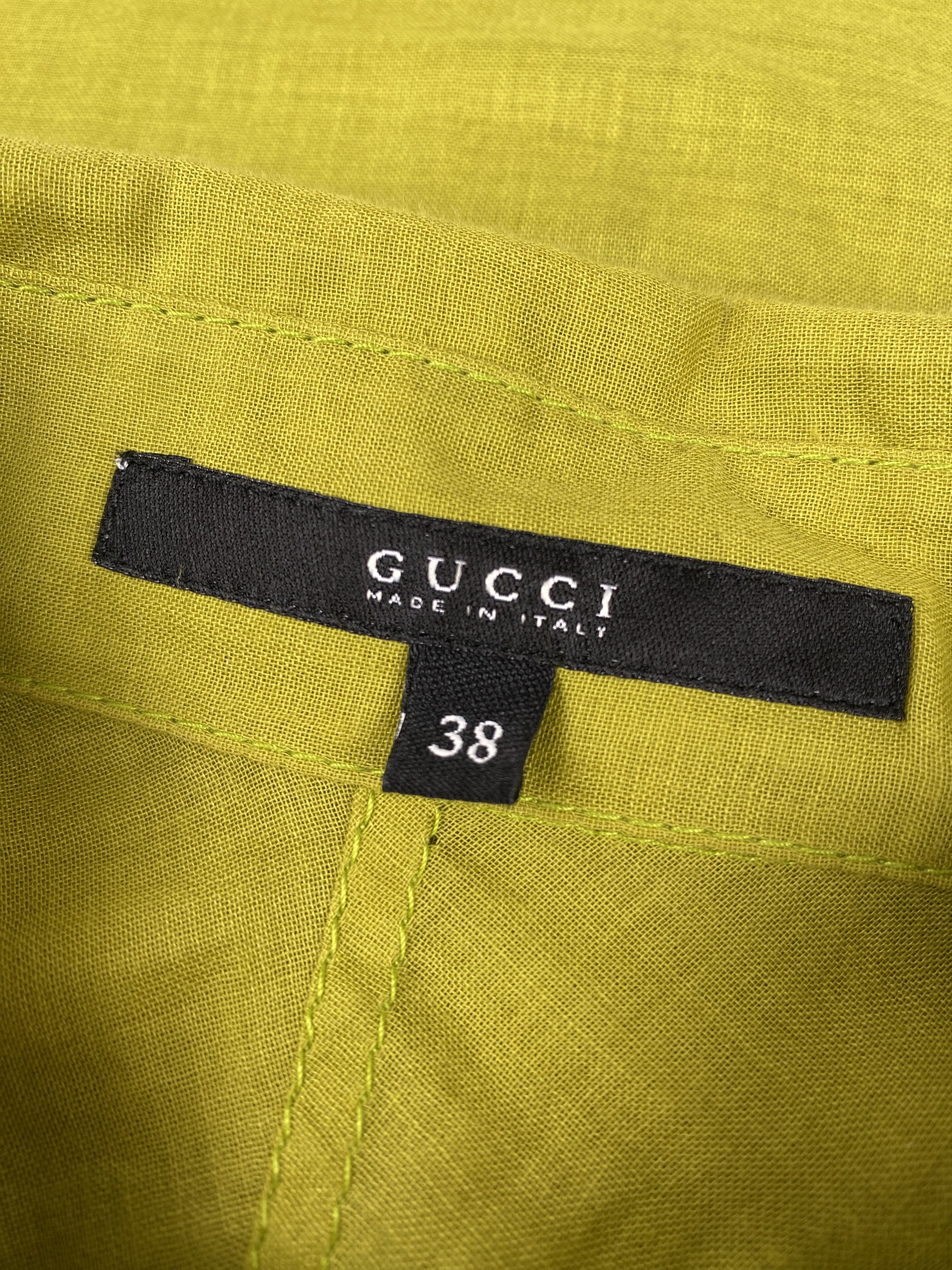 Gucci Tom Ford Womens Cuffed Sleeve Shirt Size XS / US 0-2 / IT 36-38 - 16 Thumbnail