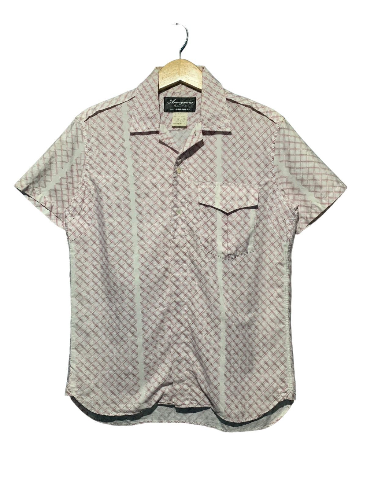 image of Anonymous Shirt in Purple/White, Men's (Size Medium)