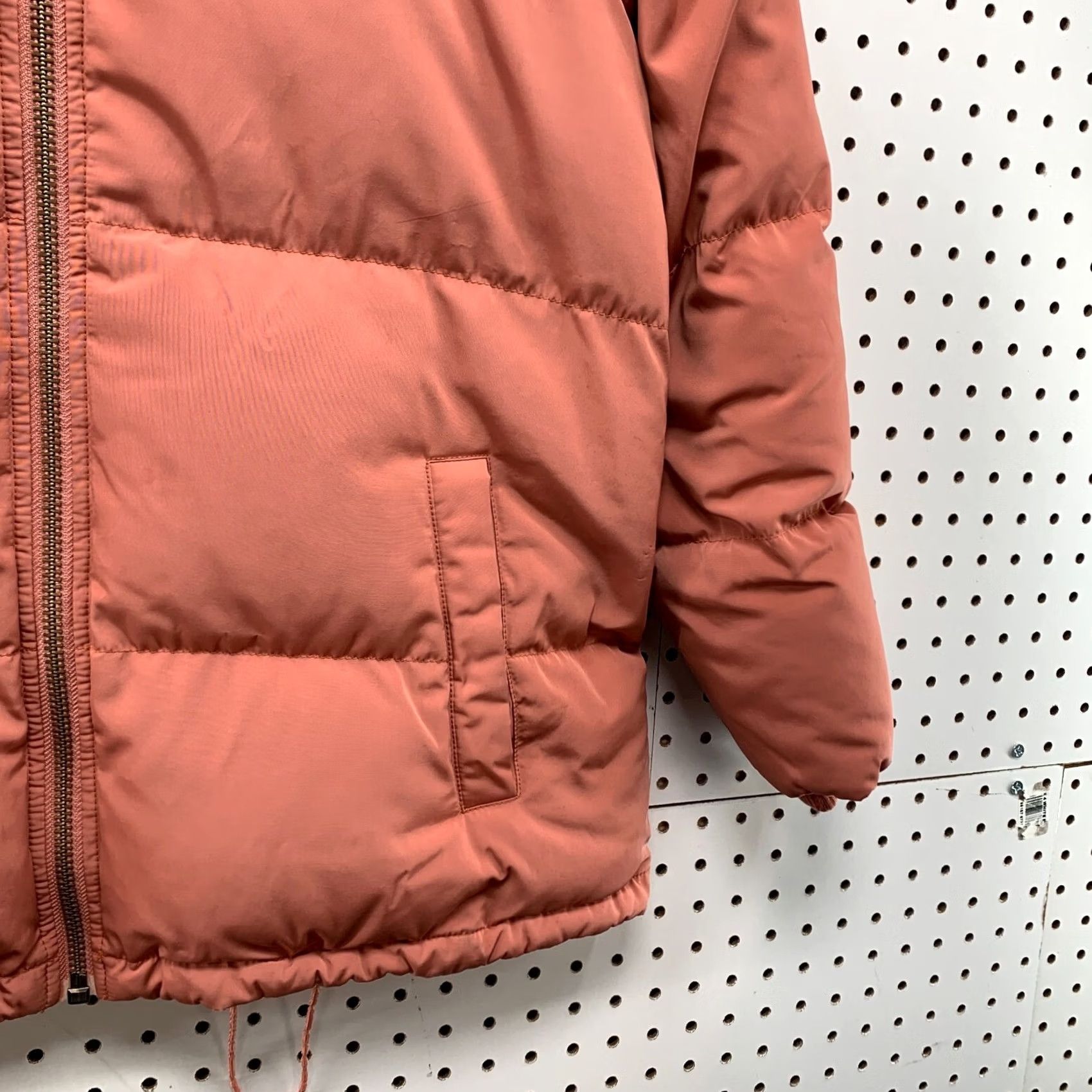 Madewell Madewell Down Puffer Jacket Womens Hooded Heavyweight Peach Pink XS Size XS / US 0-2 / IT 36-38 - 6 Thumbnail