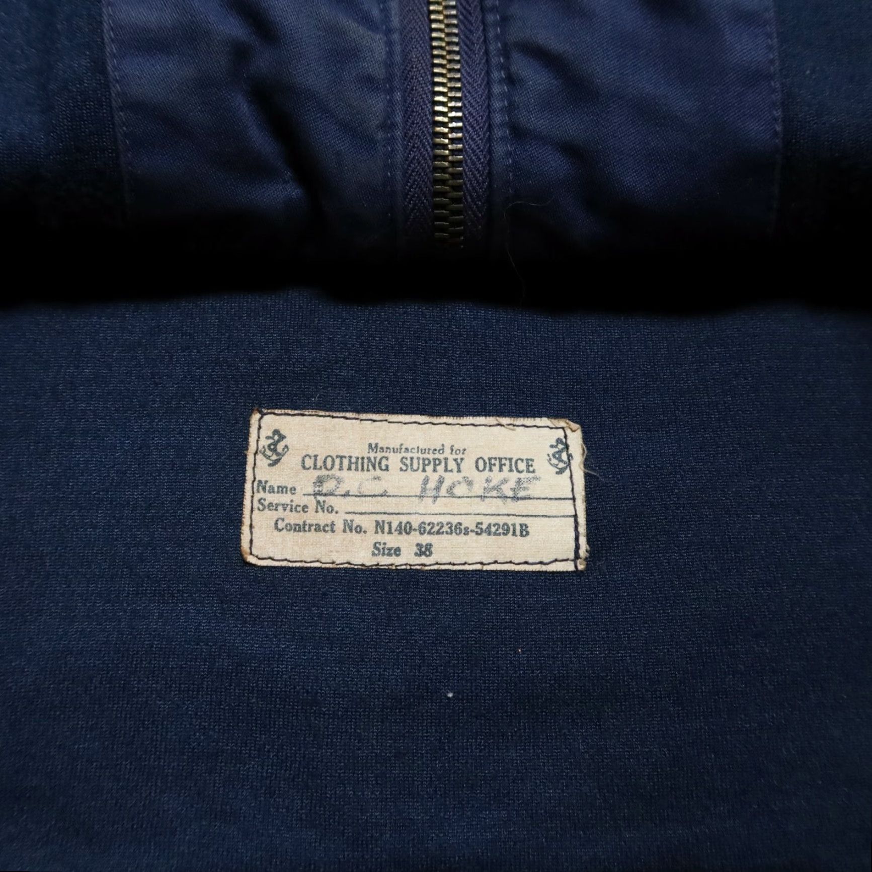 Vintage Vintage US Navy Deck Jacket Patch USN Navy Jacket Men 38 Navy Vintage USS Zellars DD-777 US Navy Deck Jacket Patch USN Mens Jacket Size US XXS / EU 40 - 6 Thumbnail