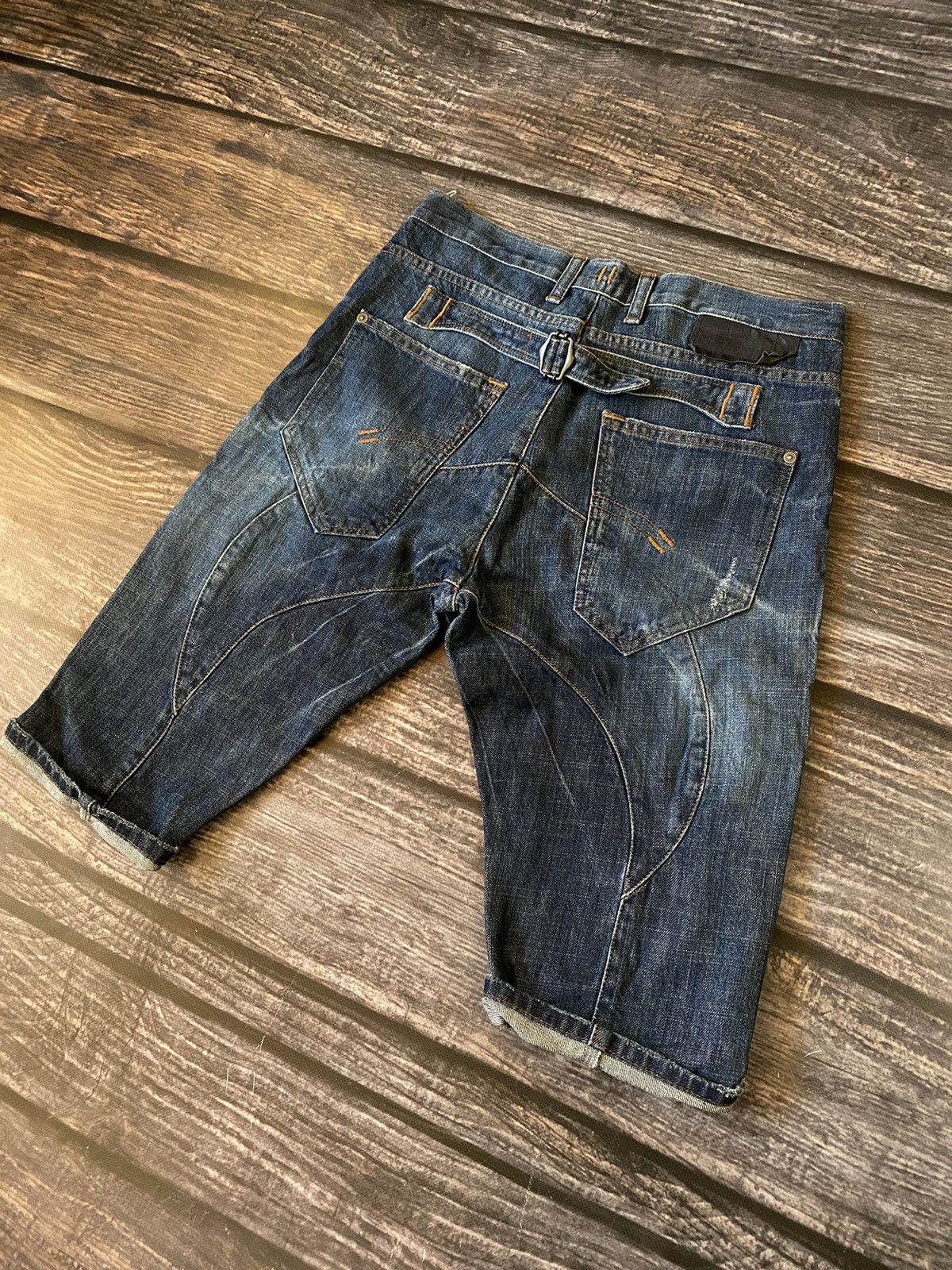 Neil Barrett Neil Barrett Patchwork Denim Shorts Size US 30 / EU 46 - 2 Thumbnail