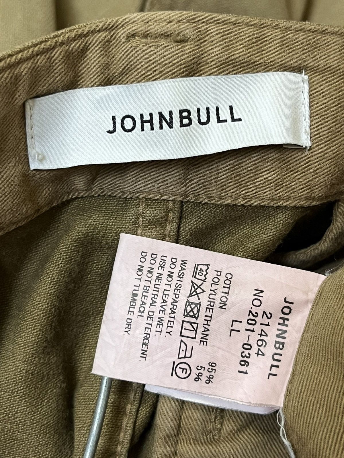 Johnbull Vintage JOHNBULL brown faded baker cargo pants Size US 35 - 20 Thumbnail