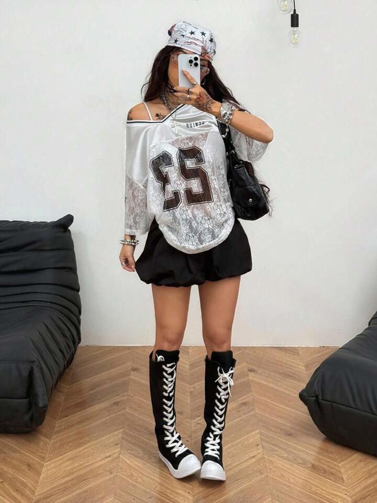 Other Genius 23 Lace Top Sexy Jersey Size ONE SIZE - 4 Thumbnail