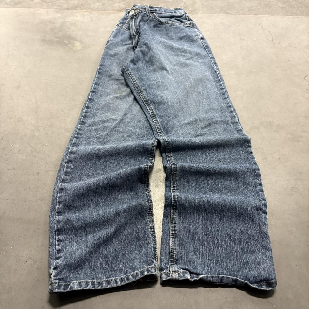 CINCH Crazy Vintage Y2K/2000s Baggy Streetwear Skater Cinch Medium Wash Denim Jeans! Size US 34 / EU 50 - 1 Thumbnail