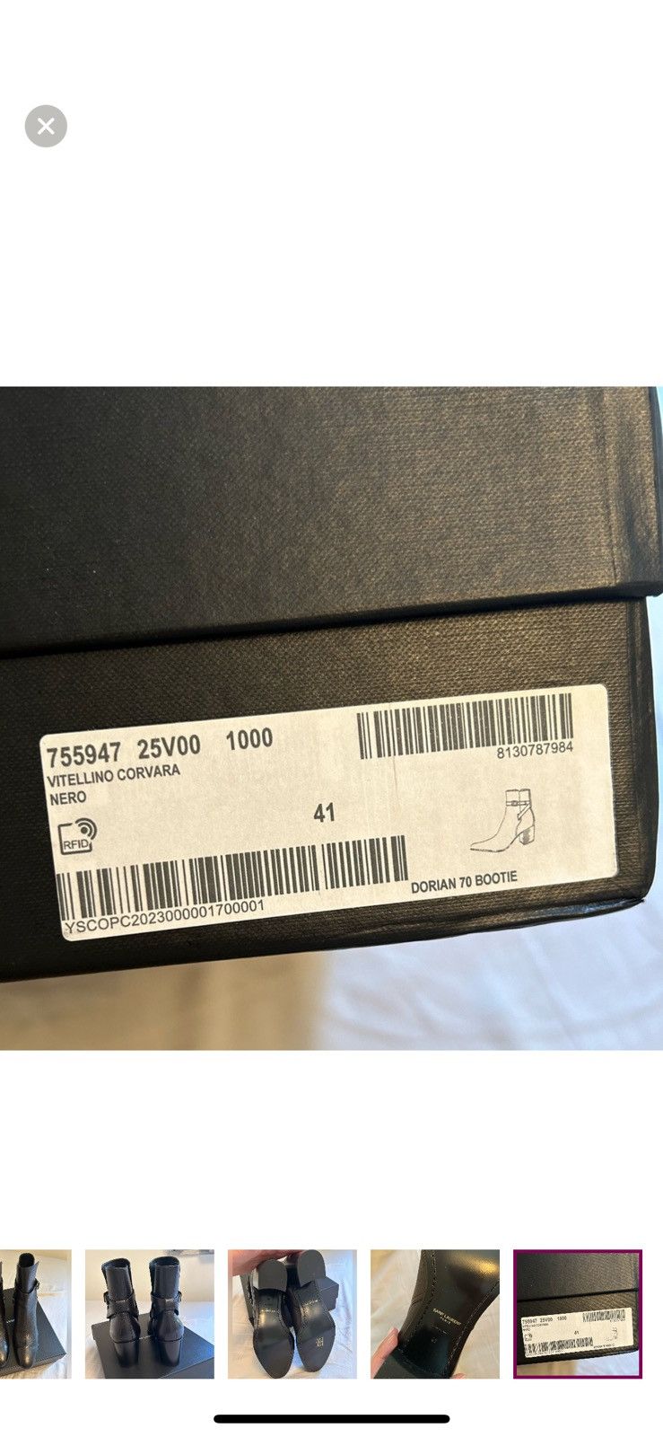 Saint Laurent Paris Saint Laurent Dorian 70mm Calfskin Buckle Ankle Booties Size US 11 / IT 41 - 11 Thumbnail