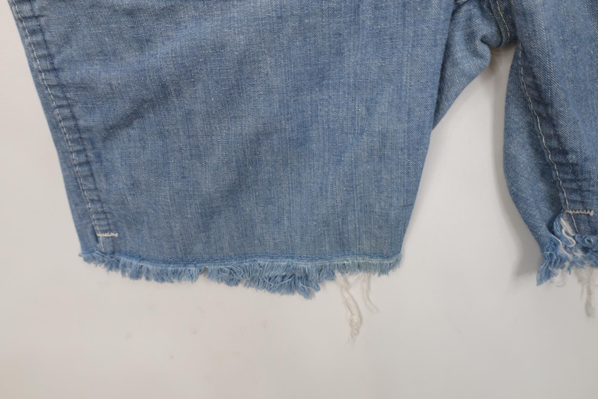 Wrangler Vintage 70s Wrangler Above Knee Chambray Denim Shorts USA Size US 30 / EU 46 - 7 Thumbnail