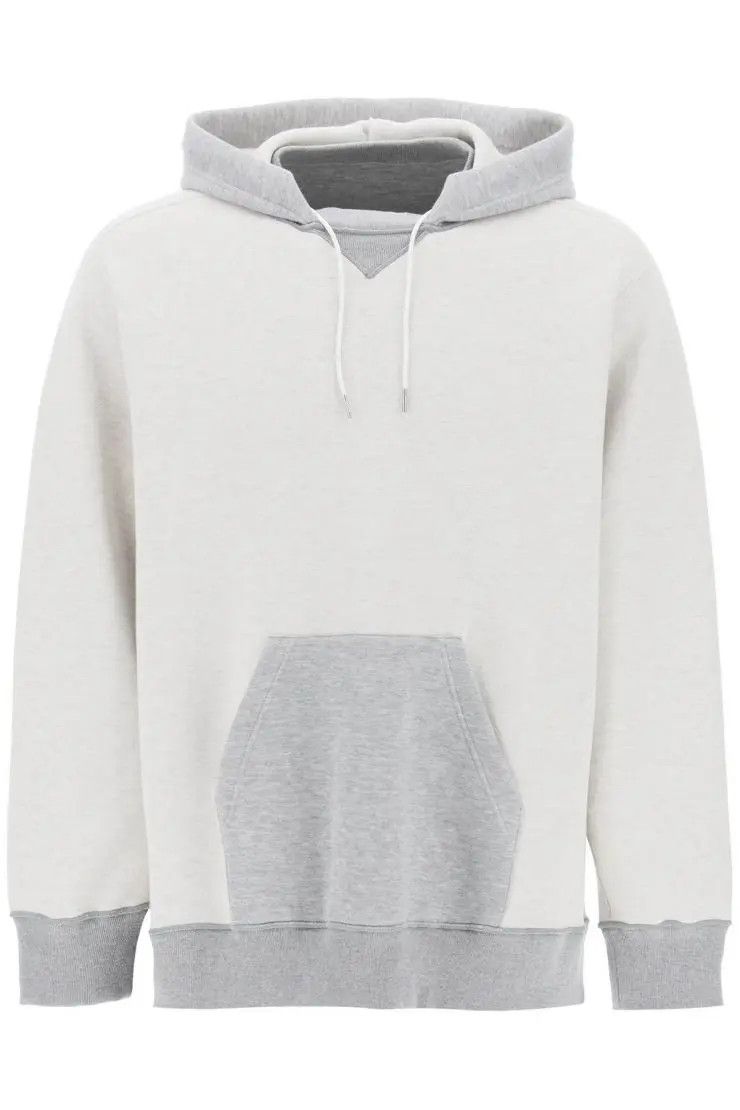 image of Sacai O1S22I1N0324 Hooded Sweatshirt In Grey, Men's (Size Small)