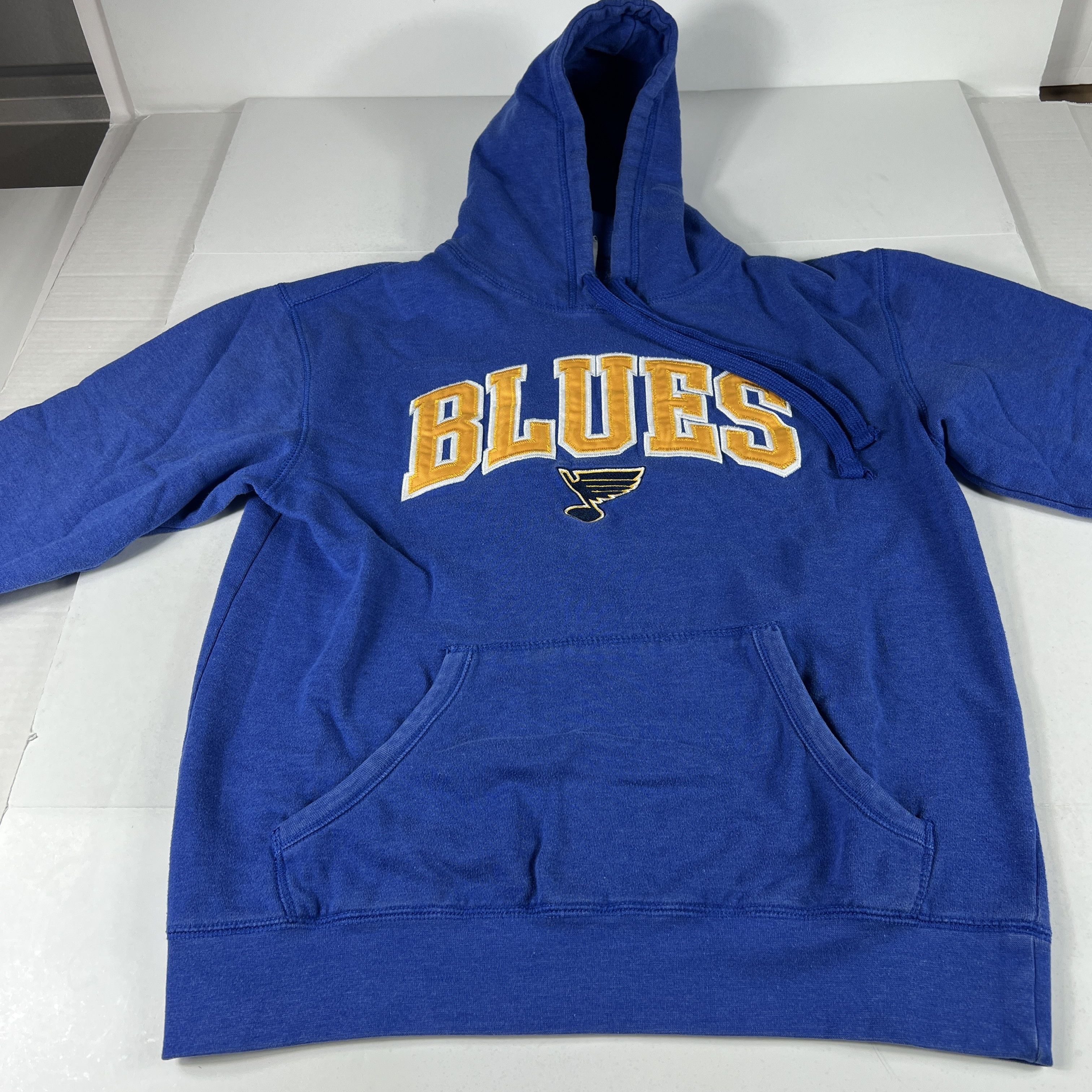 NHL NHL St Louis Blues Hockey Sweatshirt Faded Logo Hoodie Size US M / EU 48-50 / 2 - 5 Thumbnail